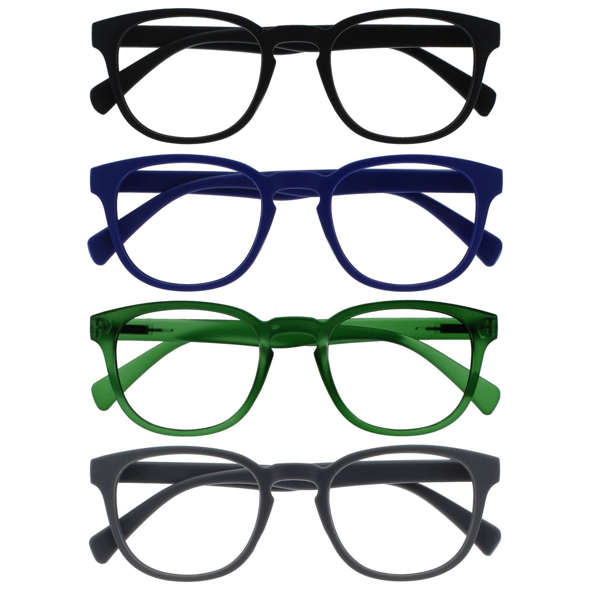 OPULIZE Pop Gafas de Lectura Pack de 5 Redondas Violeta