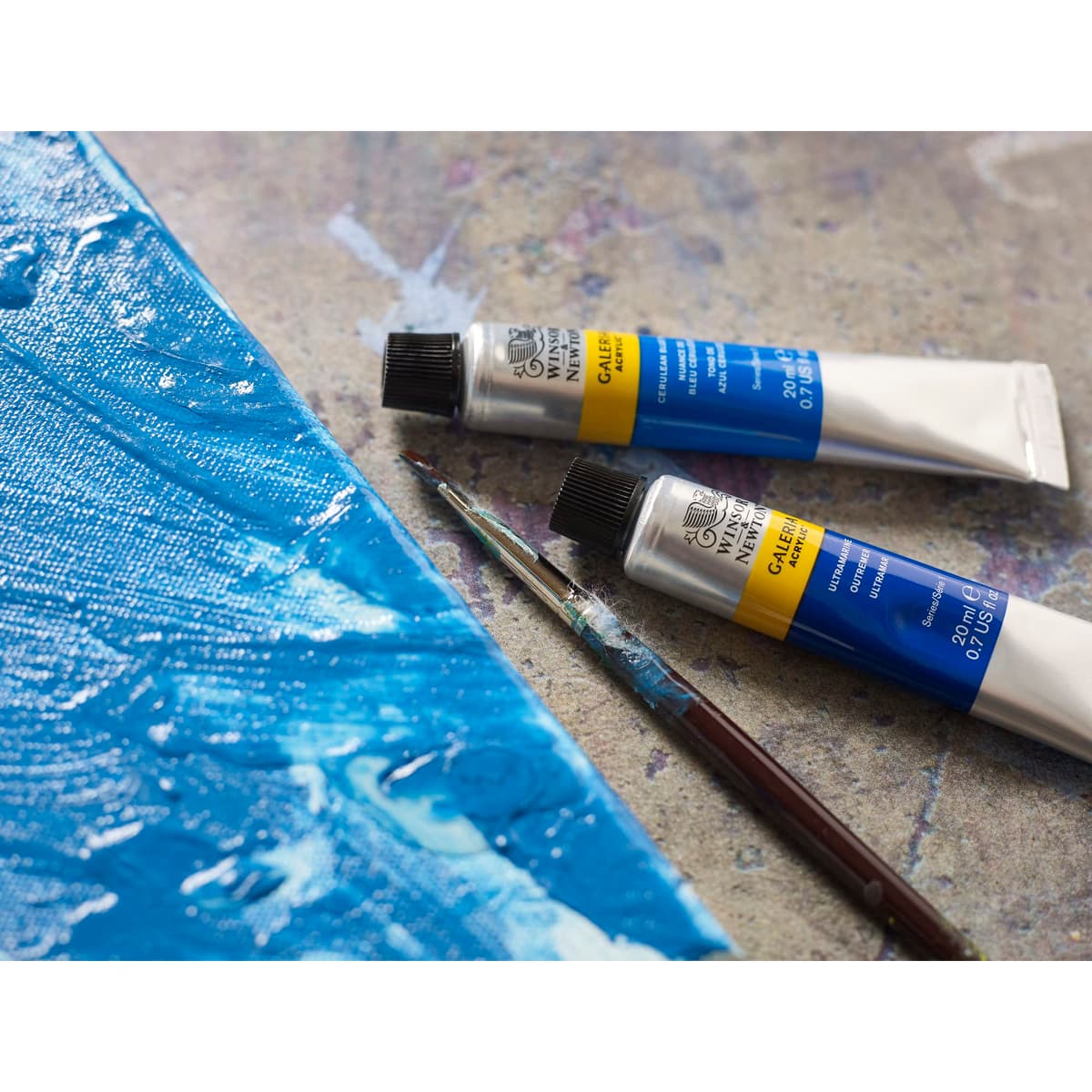 Winsor & Newton Galería - Pintura Acrílica , 500 ml, Verde (Deep Turquoise) — view 7