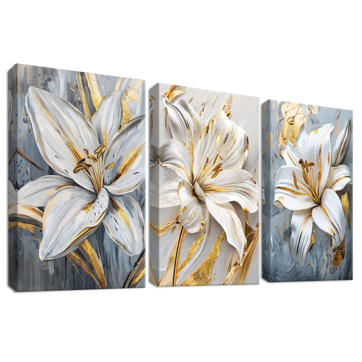 3 Panels Black White Canvas Wall Art Love Home Motivational Quotes Painting on Canvas Print Picture for Living Room Hallway Stairs Bedroom Bathroom Wall Decor Ready To Hang 90x40cm(12"x16"x3pcs) — view 23