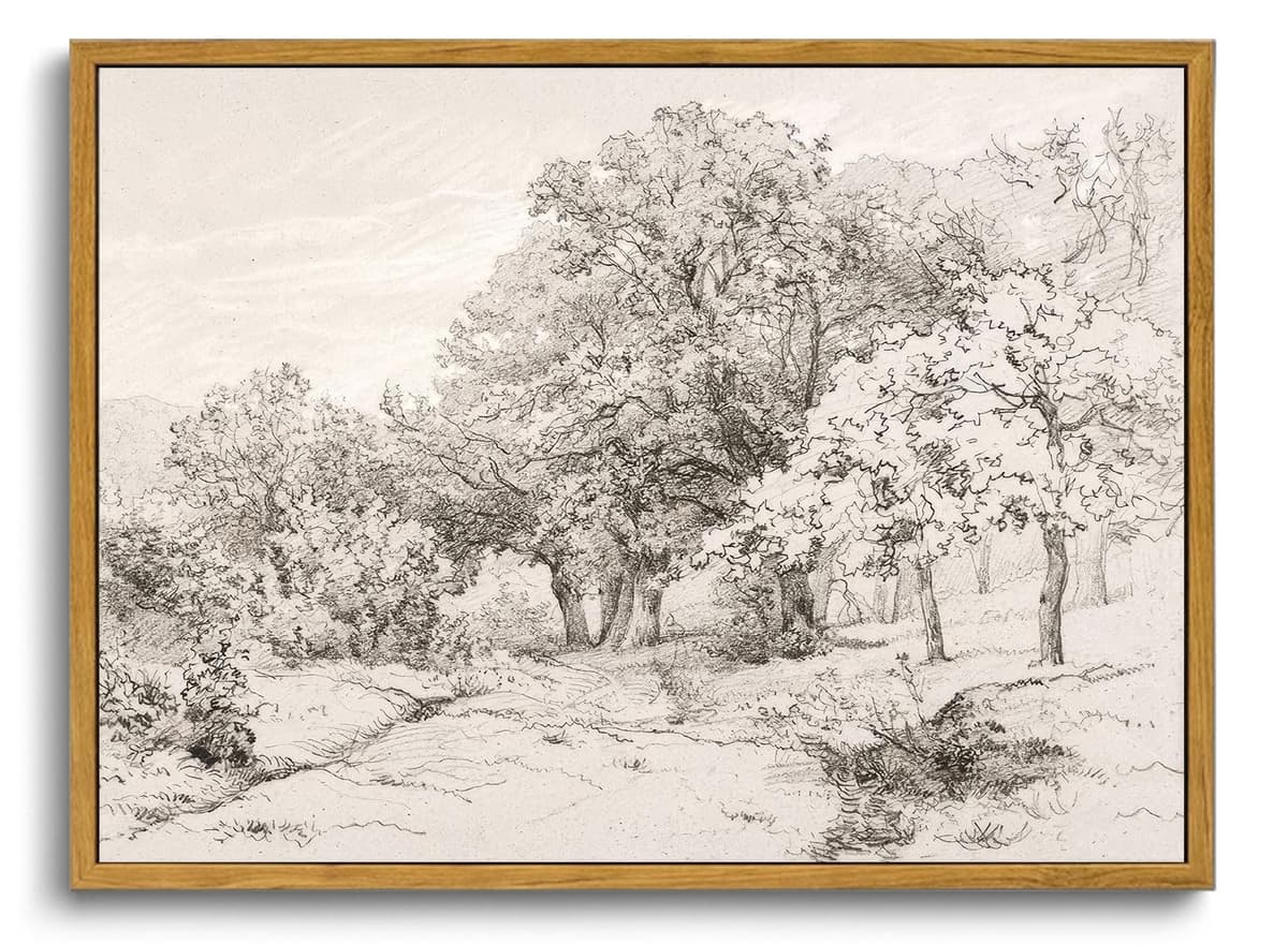 OIQArtOIQ Framed Canvas Wall Art,Vintage Decor,Landscape Nature Country Wildflower Paintings Farmhouse Pictures Modern Artwork Rustic Fall Flower Prints Cottagecore Office Living Room Bedroom Bathroom — view 31