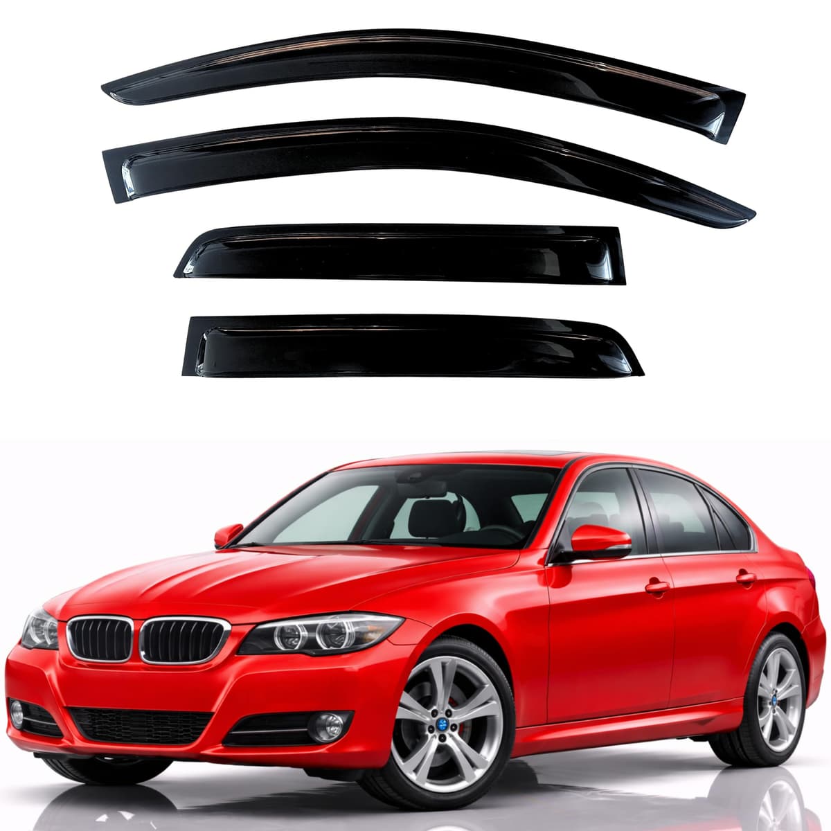 KPY Rain Guards Fit for 2006-2013 Lexus IS250 IS350, Out-Channel Window Visors Vent Wind Deflectors 4PC, Car Accessories for 06-13 Lexus is Series — view 79