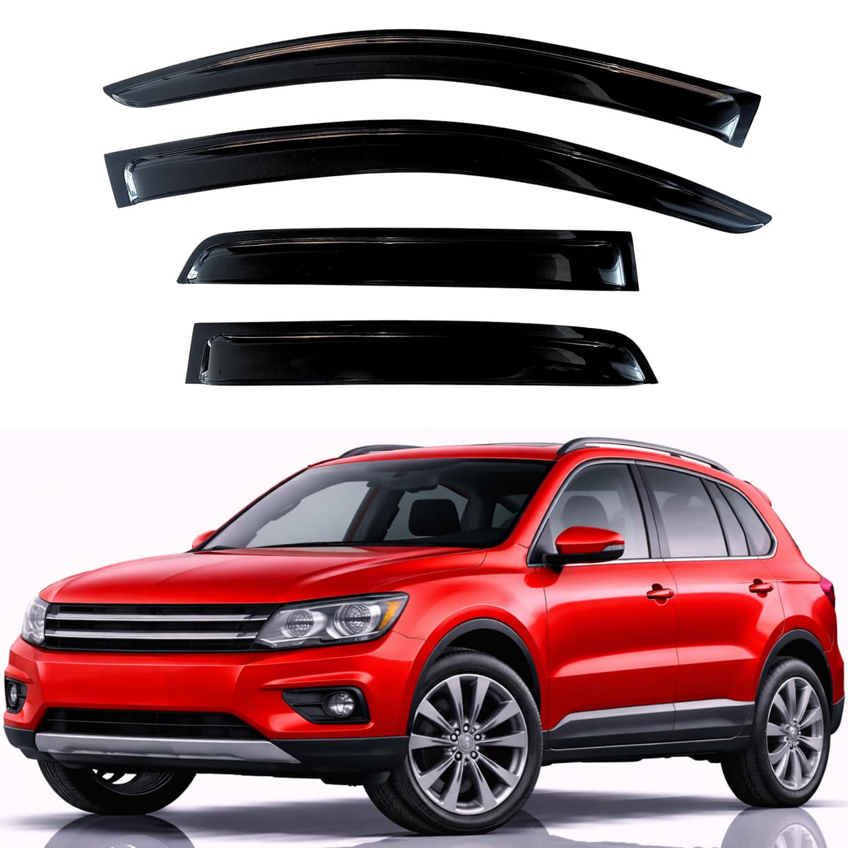 KPY Rain Guards Fit for 2006-2013 Lexus IS250 IS350, Out-Channel Window Visors Vent Wind Deflectors 4PC, Car Accessories for 06-13 Lexus is Series — view 344