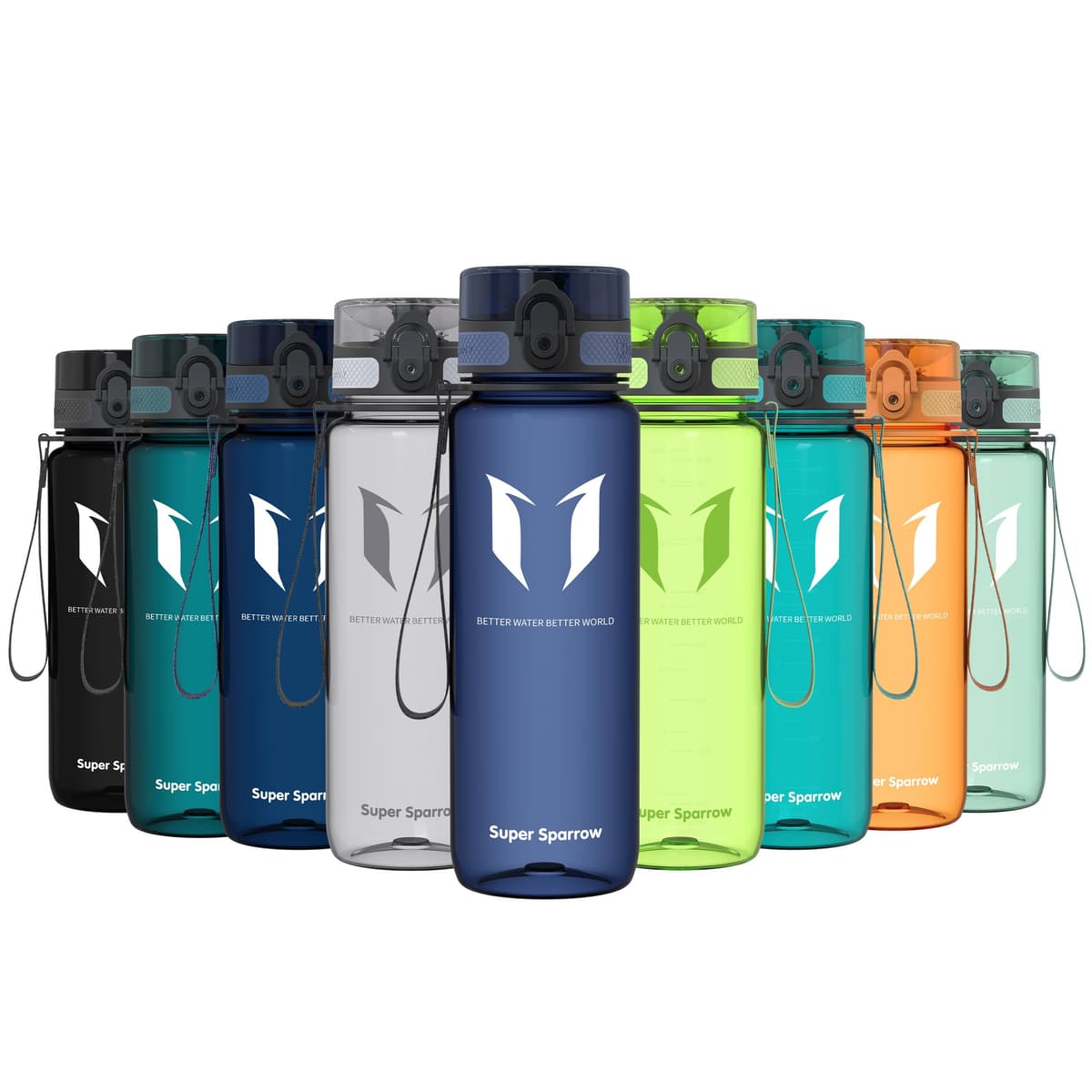 Super Sparrow Botella de Agua Deportiva -350ml & 500ml & 750ml & 1000ml - Sin BPA — view 14