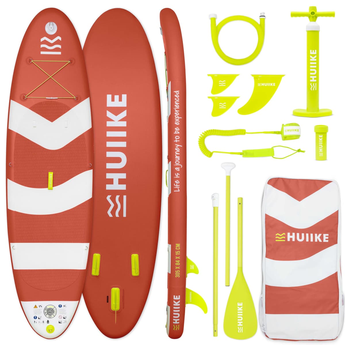 HUIIKE Tabla Paddle Surf Hinchable con Accesorios Incluidos, Remo, Quillas, Inflador. Stand Up Paddle Board Gran Estabilidad y Resistencia. 305 x 84 x 15 cm, Soporta hasta 130 kg — view 11