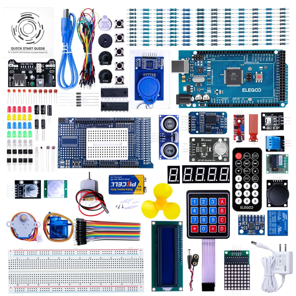 ELEGOO Mega R3 Project The Most Complete Ultimate Starter Kit Barebone PCs Compatible with Arduino IDE with Tutorial