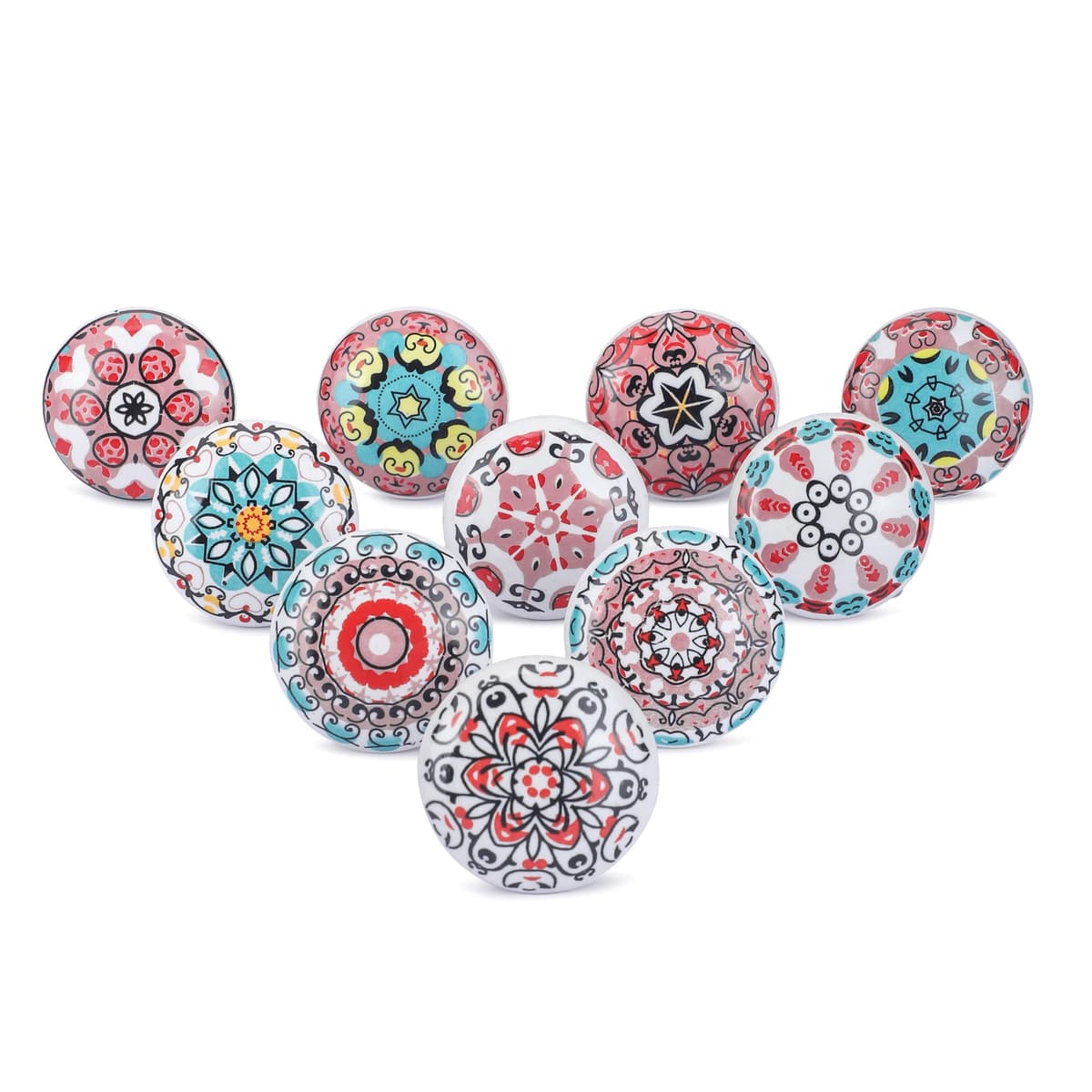Ajuny Vintage Juego de 20 Pomos de Cerámica Blanca para Cómoda Cajón Armario Cocina Moderna Baño y Dormitorio Tiradores Decorativos Hechos a Mano — view 32
