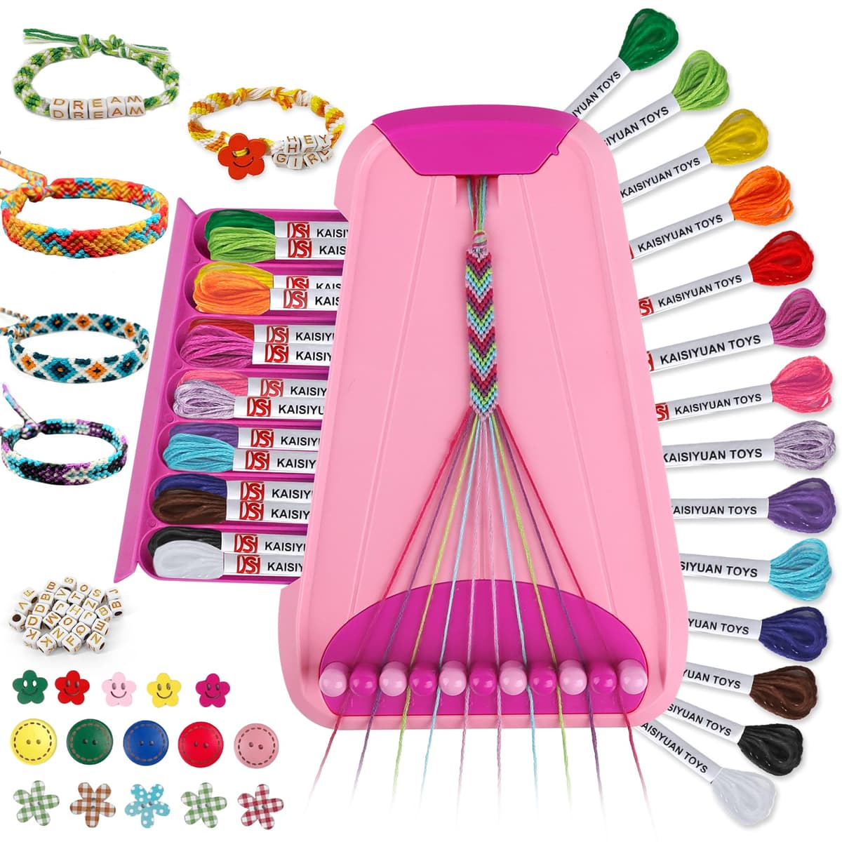 TingingYuli Arts & Crafts for Kids Ages 8-12, Friendship Bracelet Making Kit for Girls, Jewelry Making Kit, Gifts for Kids Age 6-12 (Blue) — view 9