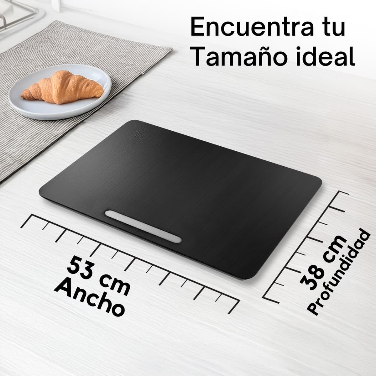 Ibyx Stylish Sliding Tray for Your Coffee Maker and Kitchen Appliances Heavy Duty Sliding Easily From Under Cabinet Countertop Rolling Tray with 13 x Wheels — view 2
