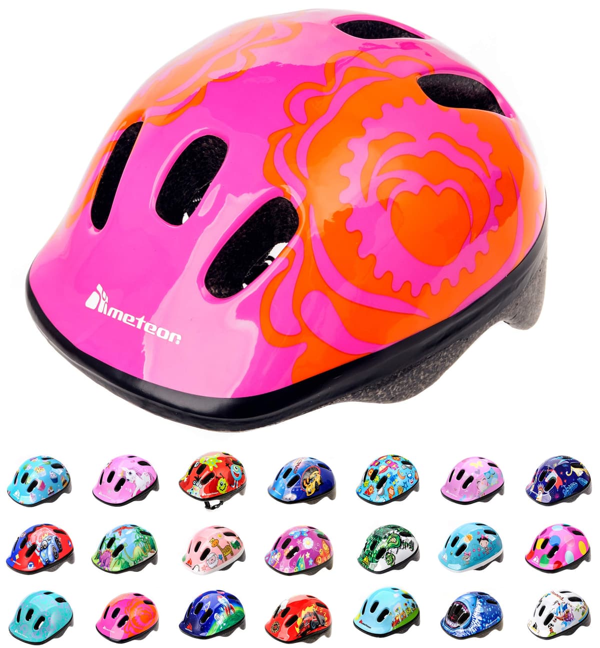 Casco Bicicleta para Niñas y Niños - Helmet Infantil de Bici para Ciclismo MTB Road Race Montaña BMX Carretera y Actividad Ciclista - Rolerskate Patines — view 10