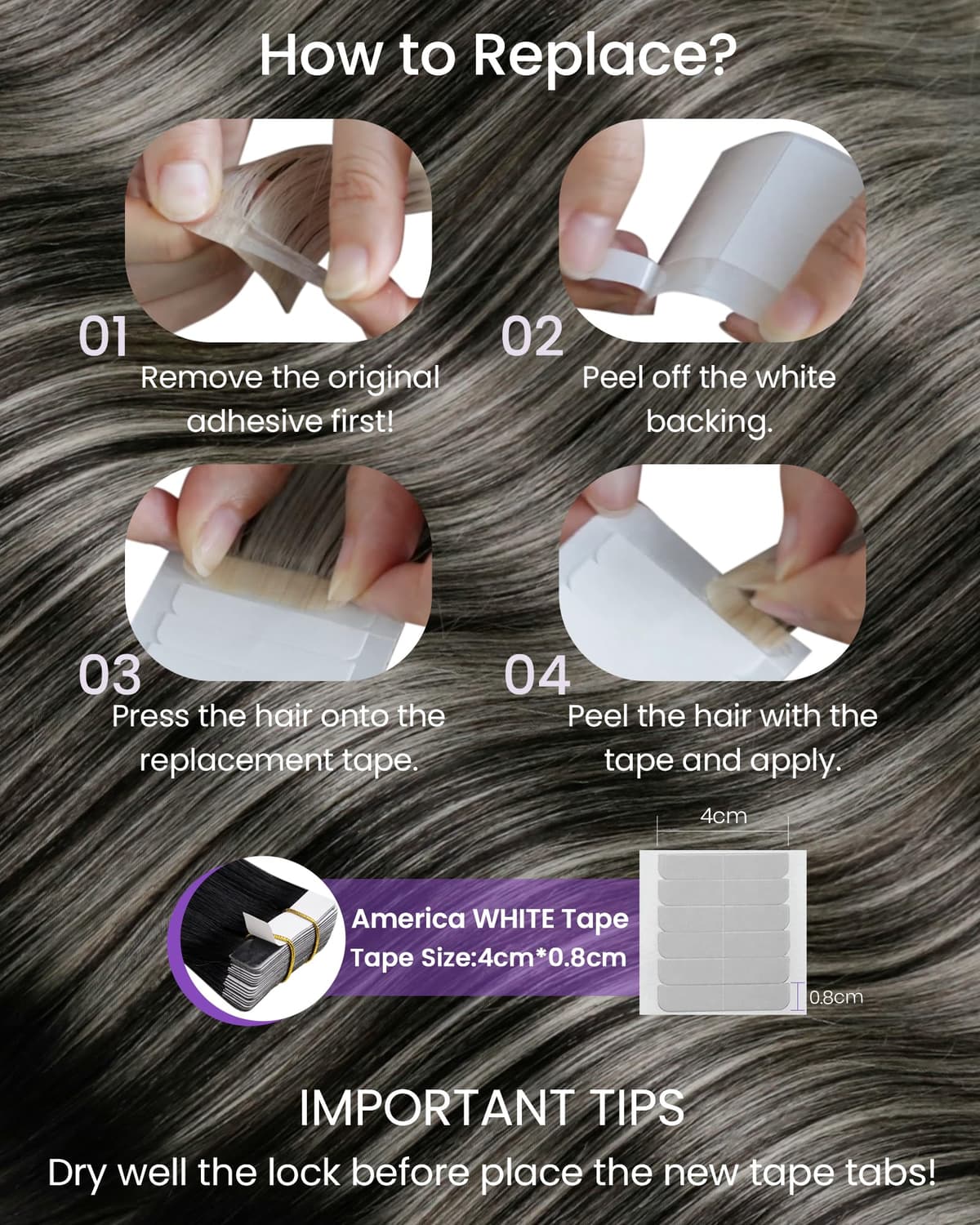 LaaVoo Tape in Hair Extensions Human Hair Blonde Tape Hair Extensions Real Human Hair Invisible Tapes Remy Straight Balayage Brown to Blonde Hair Double Sided Tabs 20pcs 50g 16 Inch #8/18/60 — view 130