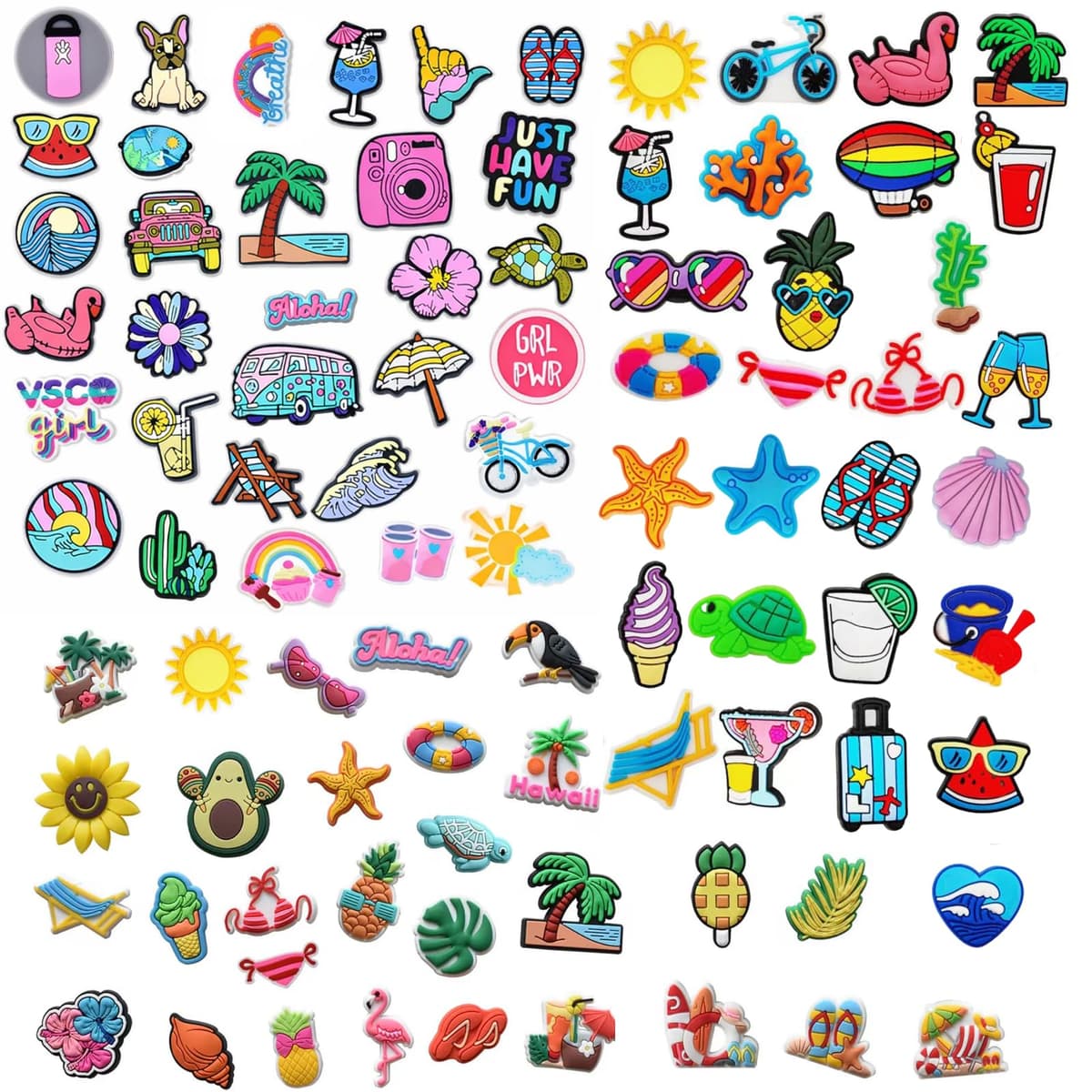 RowGlow 37pcs Zapatos Charm Pins Adornos Para Croc Shoe Charm Accesorios Diy — view 31