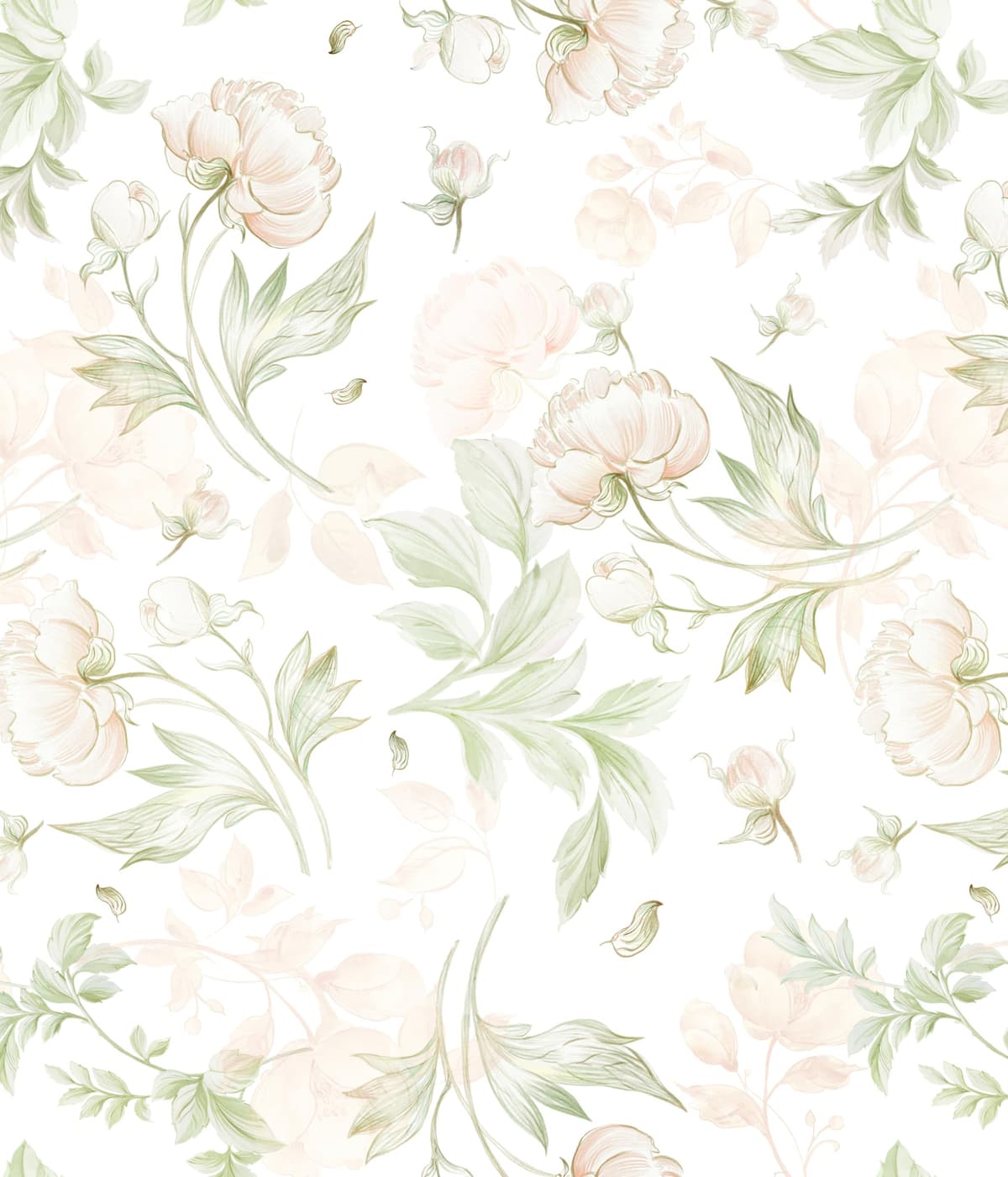 myforHD Papel Pintado Autoadhesivo Flores Papel de Pared Papel Adhesivo para Muebles Removible Impermeable Estilo Retro Vinilo PVC Pegatina Decorativos Pared Salon Papel Pared Dormitorio — view 22