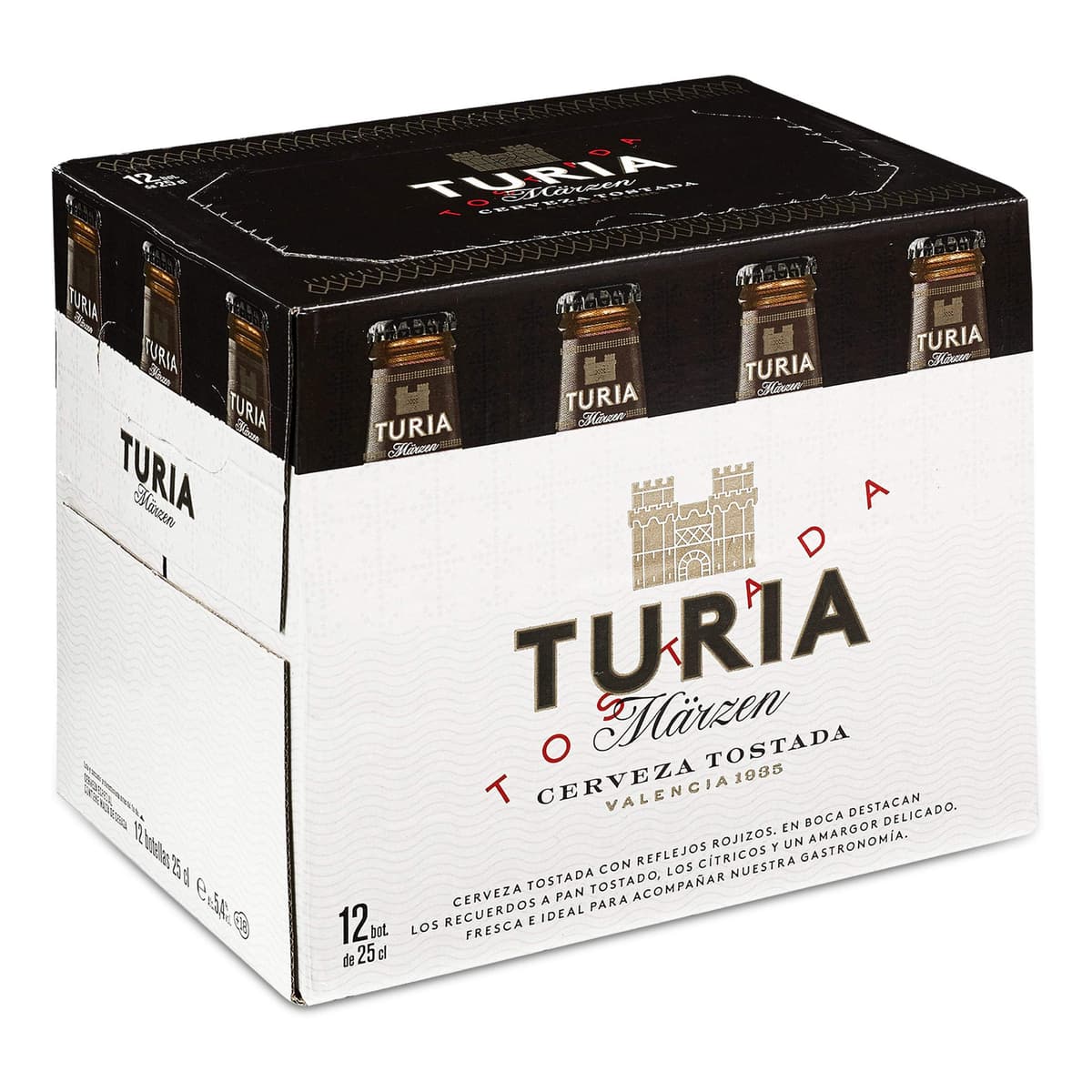 Turia Marzen Cerveza Tostada - Caja de 12 Botellas 25cl — view 3