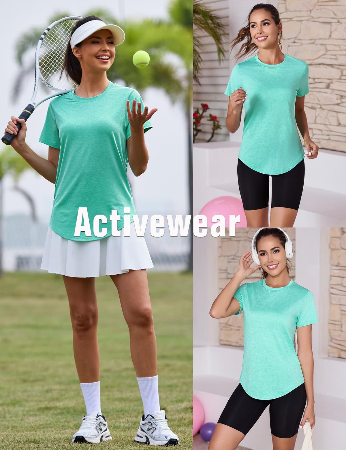 Camiseta Deportivo Mujer Camiseta de Manga Corta Camiseta de Secado Rápido Camisetas de Malla Mujer Yoga Fitness Top Ropa Deportiva — view 5