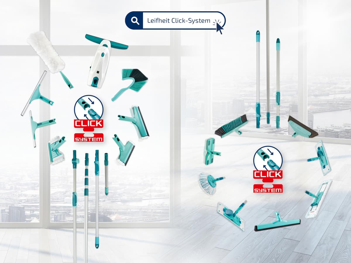 Leifheit Set de fregona rotatoria Clean Twist Disc Mop Ergo 2.0, fregona giratoria con cabezal Micro Duo, set de limpieza en húmedo — view 8