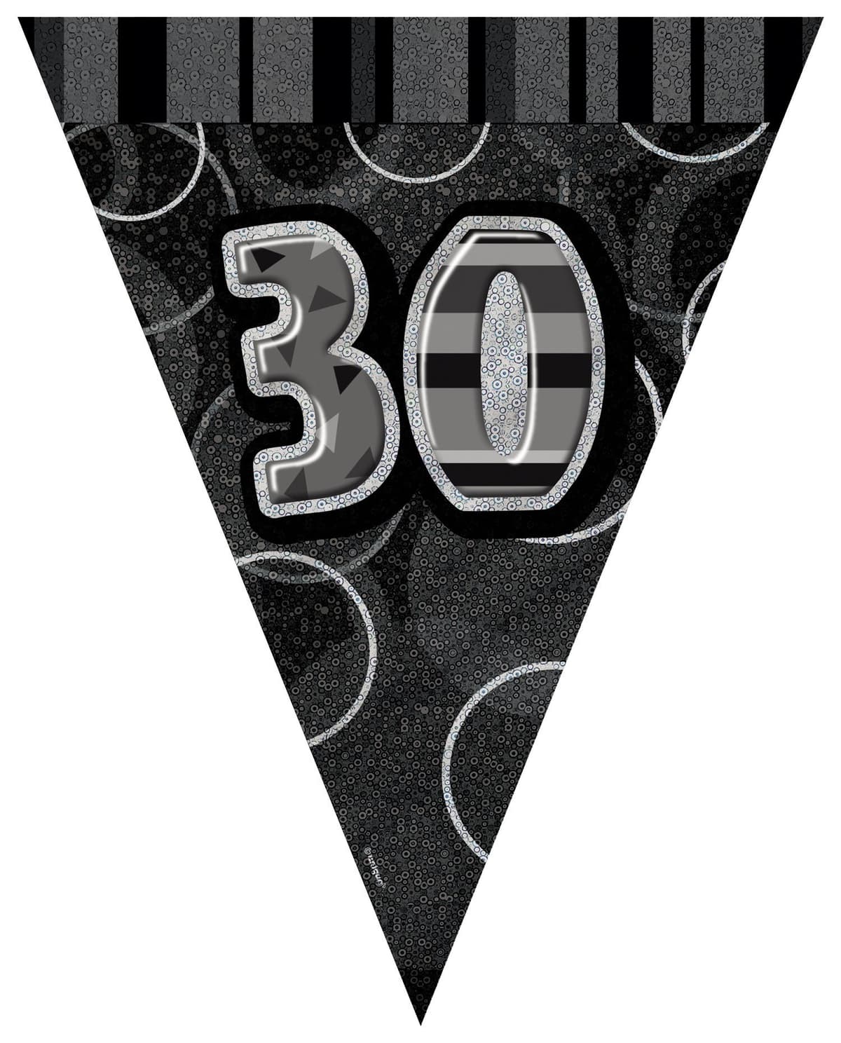 Unique Party 92068 - 9ft Foil Glitz Pink Happy 80th Birthday Banner — view 154
