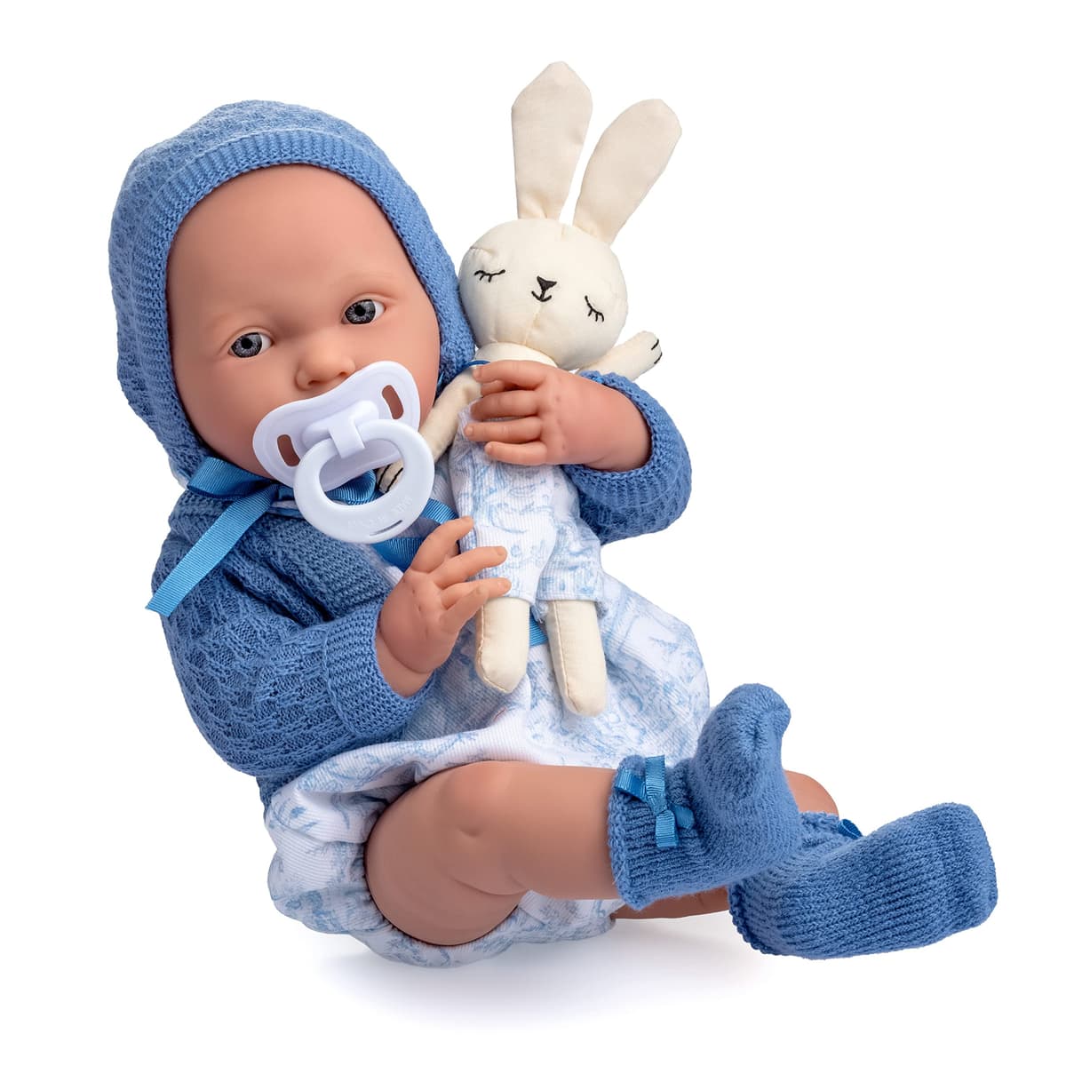 JC TOYS- Muñeca La Newborn recién Nacida de 38 cm es de Vinilo Suave, Ropa de algodón Calado y Accesorios, niña, Rosa, diseñado en España por Berenguer, 2 años — view 16