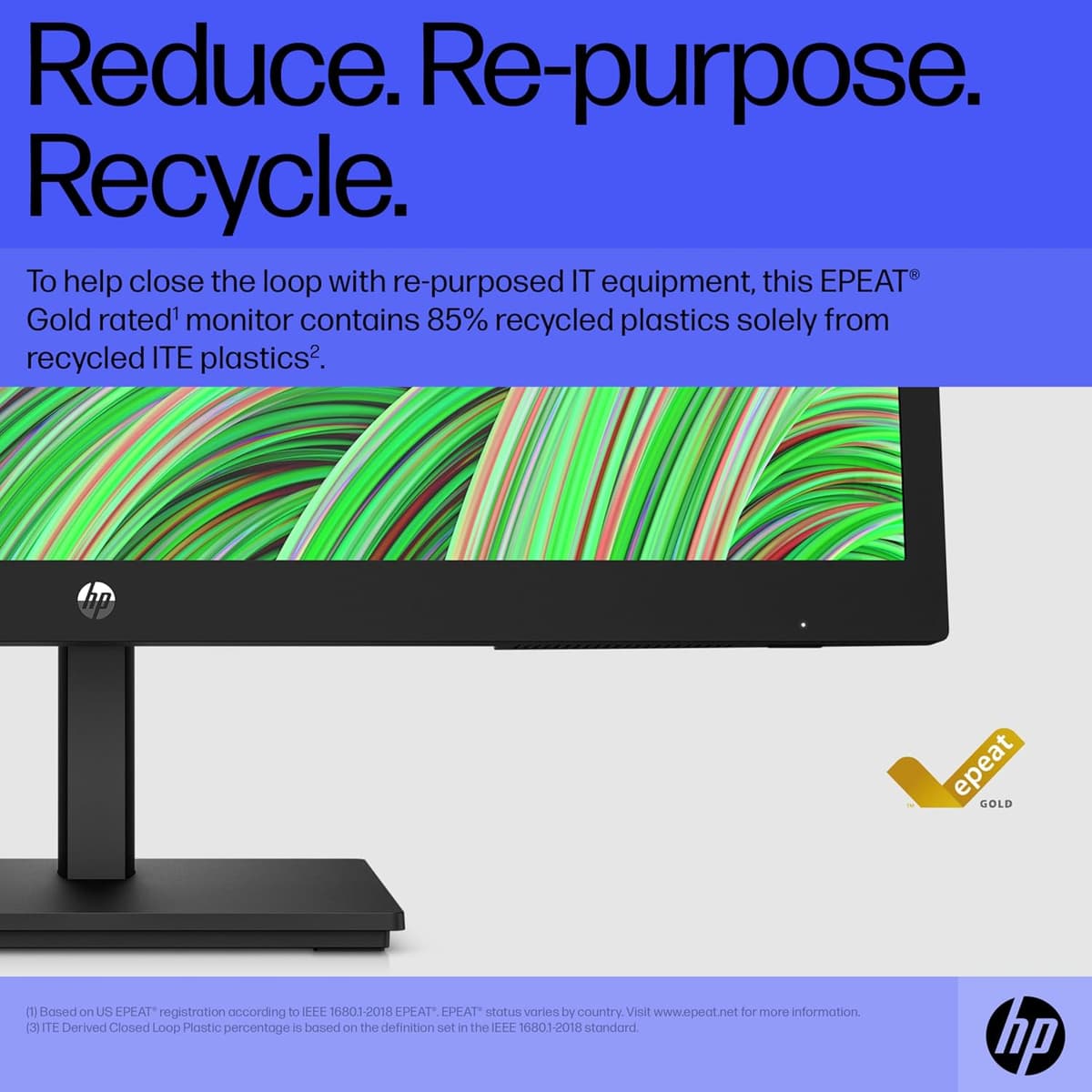 HP 21.4 5 inch Inch FHD Monitor | Full HD VA LCD Display |75hz Refresh Rate |200 Nits Brightness |3000:1 Contrast Ratio | AMD — view 2