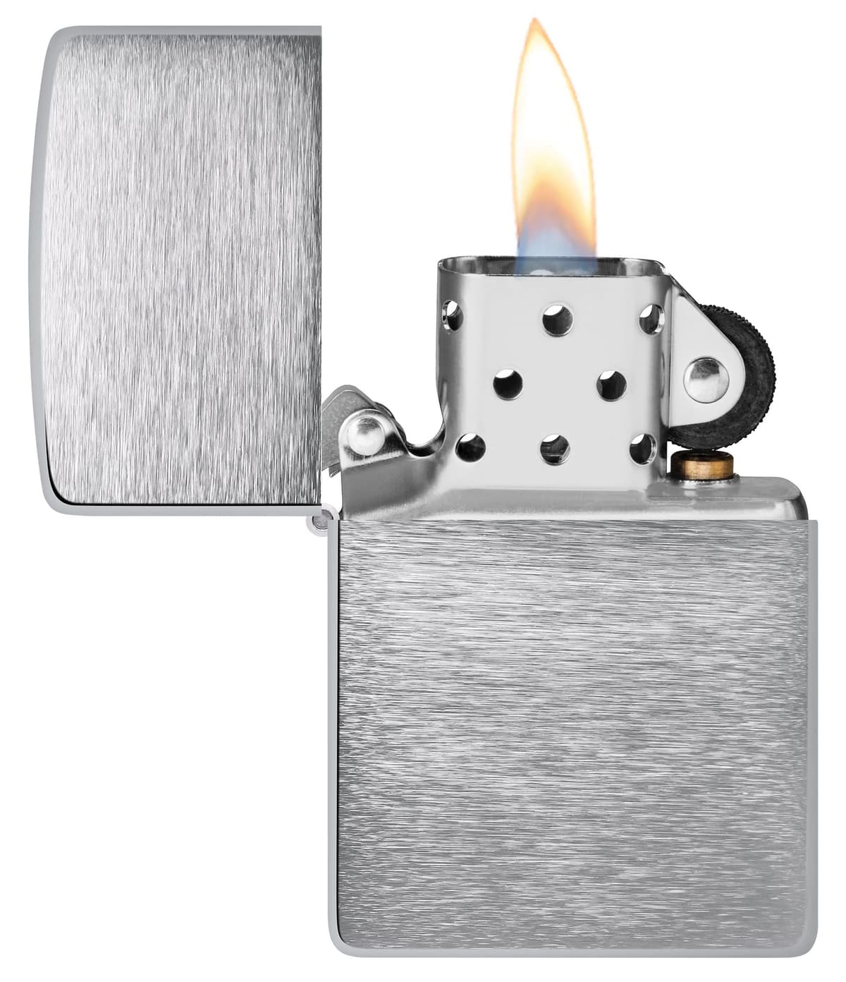 Zippo Encendedor a Prueba de Viento - Diseño de Llama - Cromo Cepillado - Recargable - Reutilizable - Diseño a Prueba de Viento - Caja de Regalo Hecho en EEUU - Exclusivo en Amazon — view 5