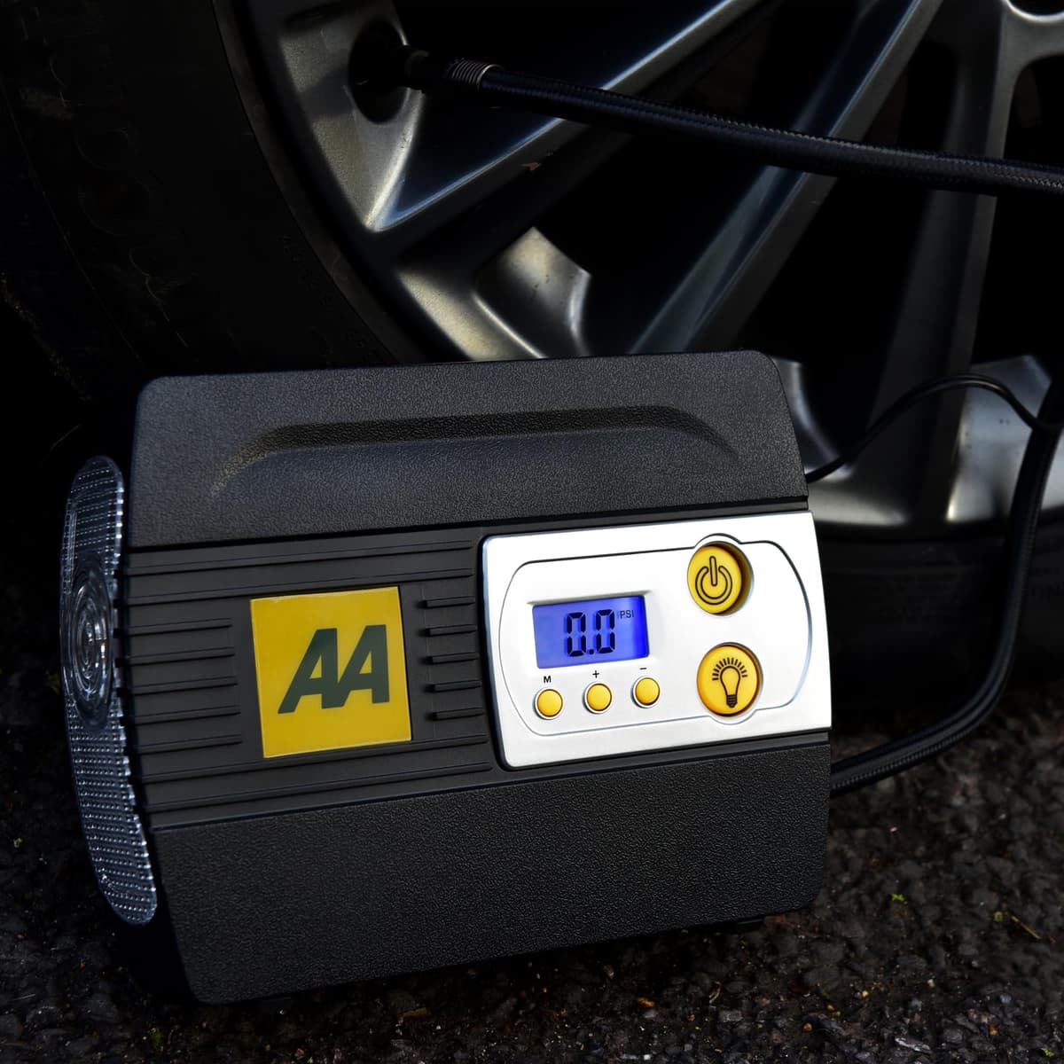 AA5502 12V Digital Tyre Inflator – Portable Car Air Compressor Pump With Digital Gauge That Measures PSI, BAR, KPA. Fast Tyre Inflation for Cars, Bikes, Motorcycles, Balls & Inflatables — view 3