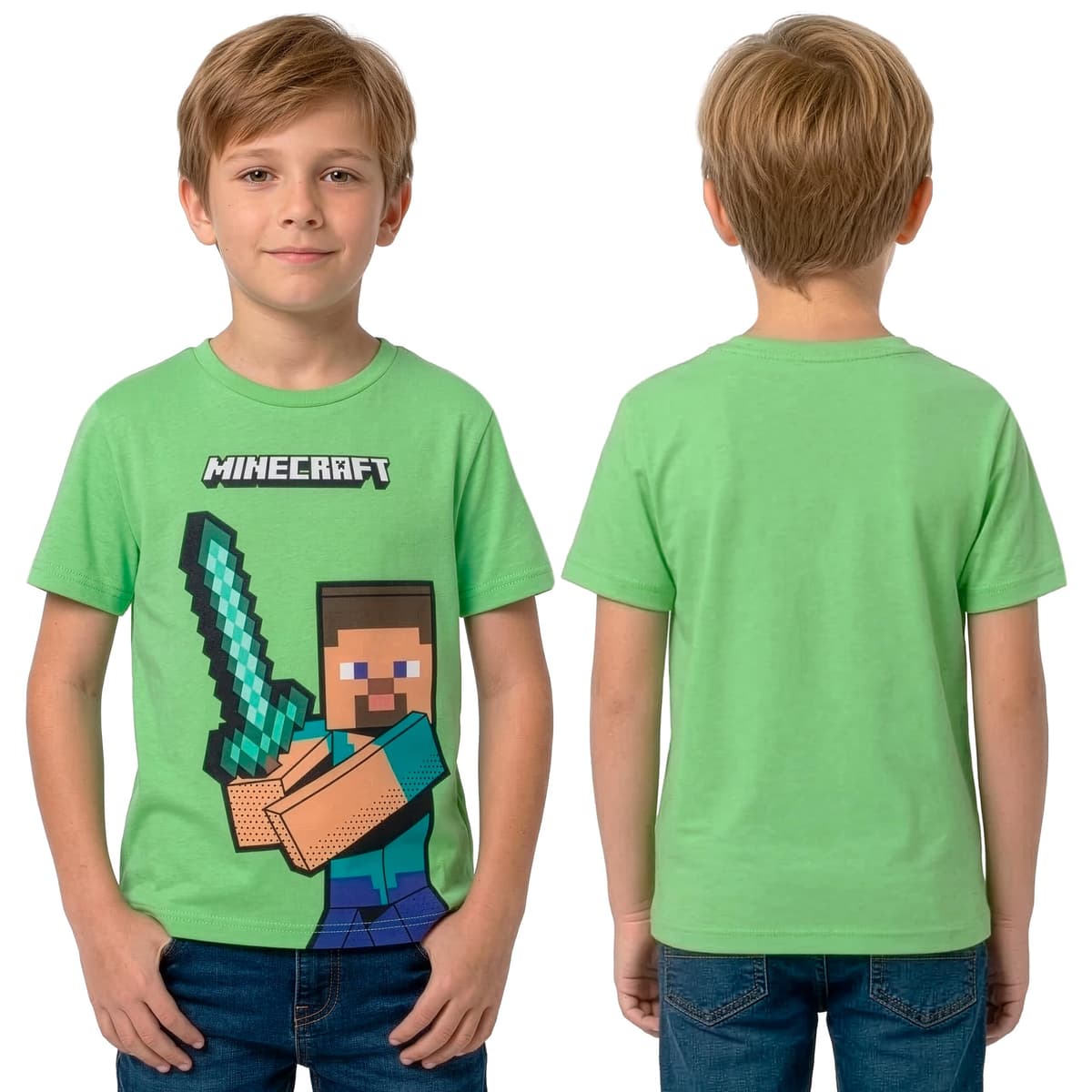 Minecraft Camisetas para Niño, Pack De 3 Camisetas Gaming para Niños, Lote De Camiseta Infantiles — view 2