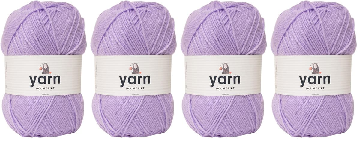 Korbond DK Beige Yarn - 100g Acrylic Wool - Lightweight, Hypoallergenic & Durable Double Knit Crochet Yarn Knitting Wool (290m Total) — view 136