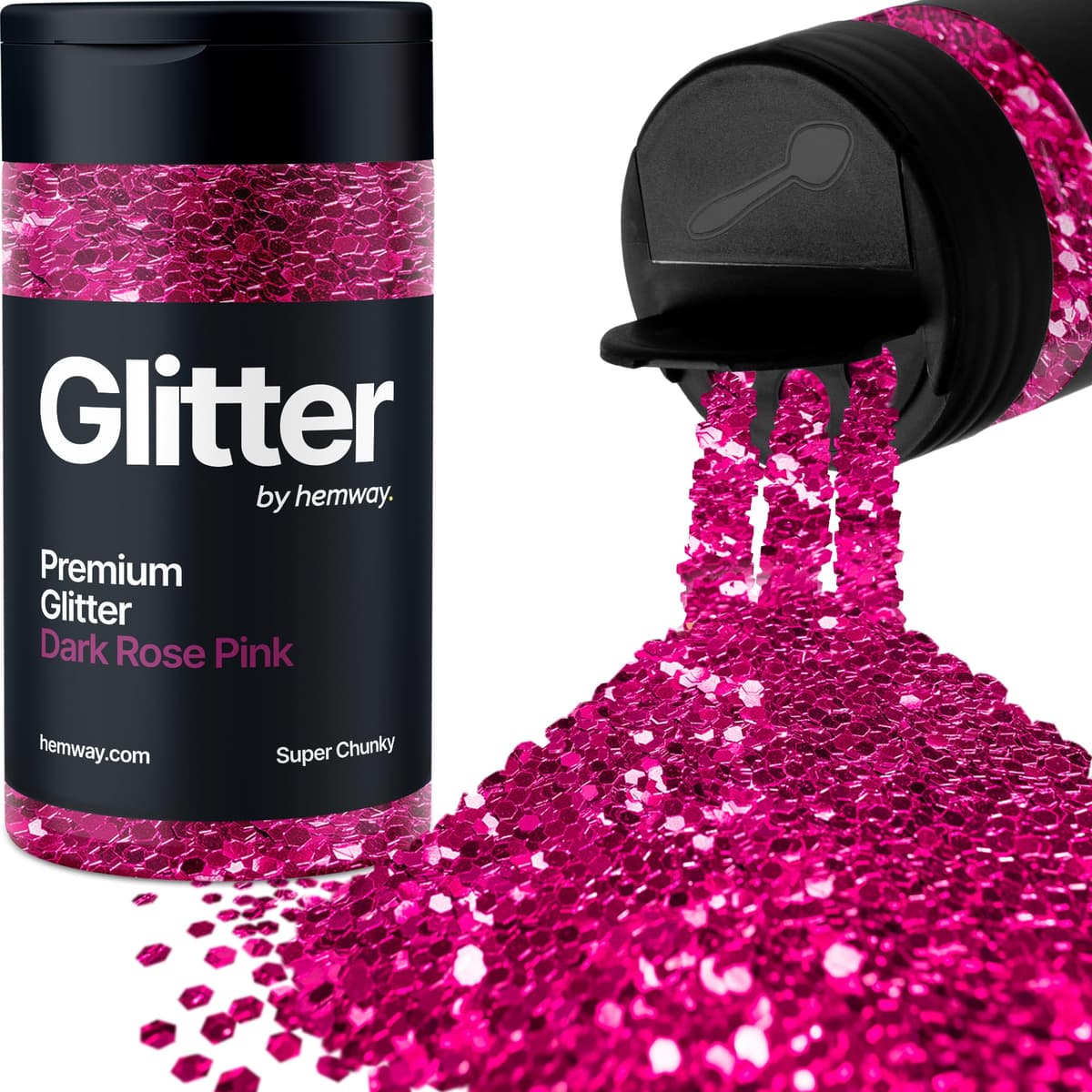 Light Rose Gold Glitter Shaker, 130g Ultrafine Glitter, Crafts 1/128" Metallic Flake Light Rose Gold Sequins, Resin & Epoxy Crafts, Decorating, Halloween, Christmas Nail, Face, Hemway — view 280