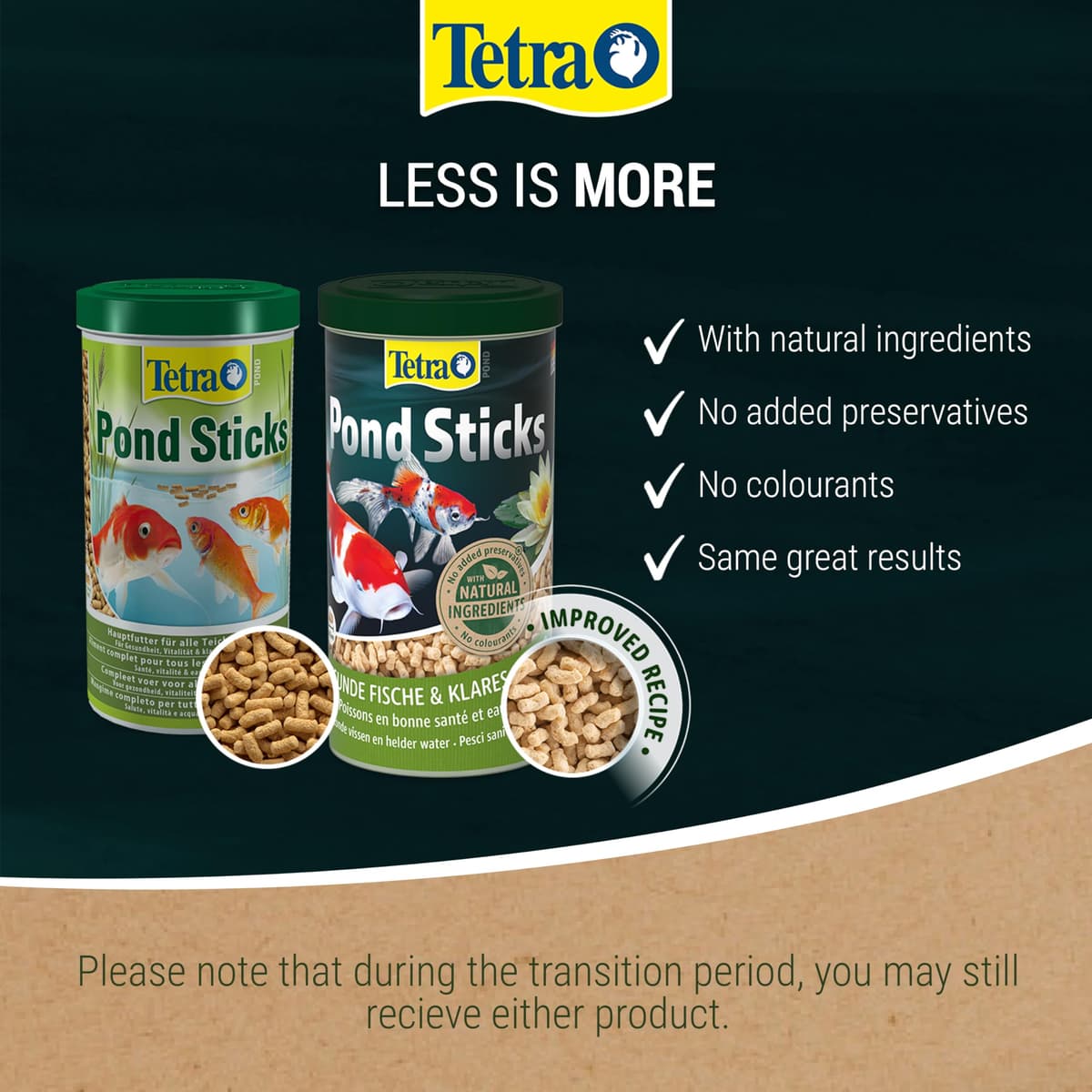 Tetra Pond Fish Food Sticks 780g - biologically balanced for pond fish — view 3