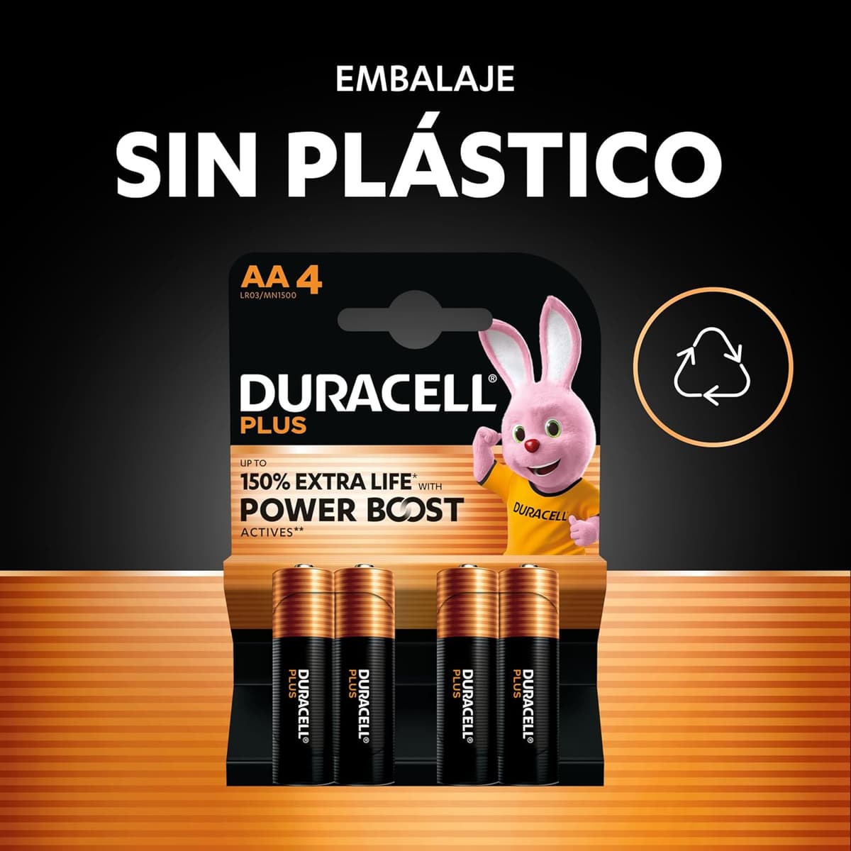 DURACELL Plus AA Batteries (Pack of 36) - 1.5V Alkaline Batteries - Up to 150% Extra Life with POWER BOOST Active - Reliabili — view 4