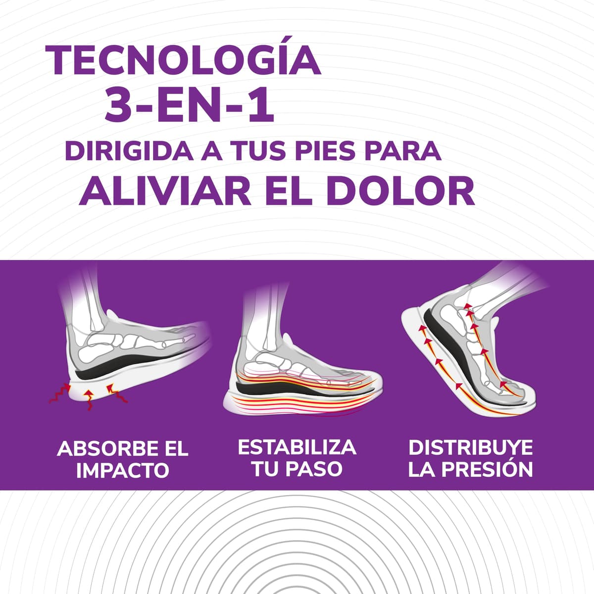 Scholl In-Balance Plantillas Ortopédicas para Hombre y Mujer - Plantillas Fascitis Plantar, Dolor de Talón y Metatarsalgia, Soporte del Arco, Pies Planos y Espolón Calcáneo, Talla L 42,5-45 — view 3