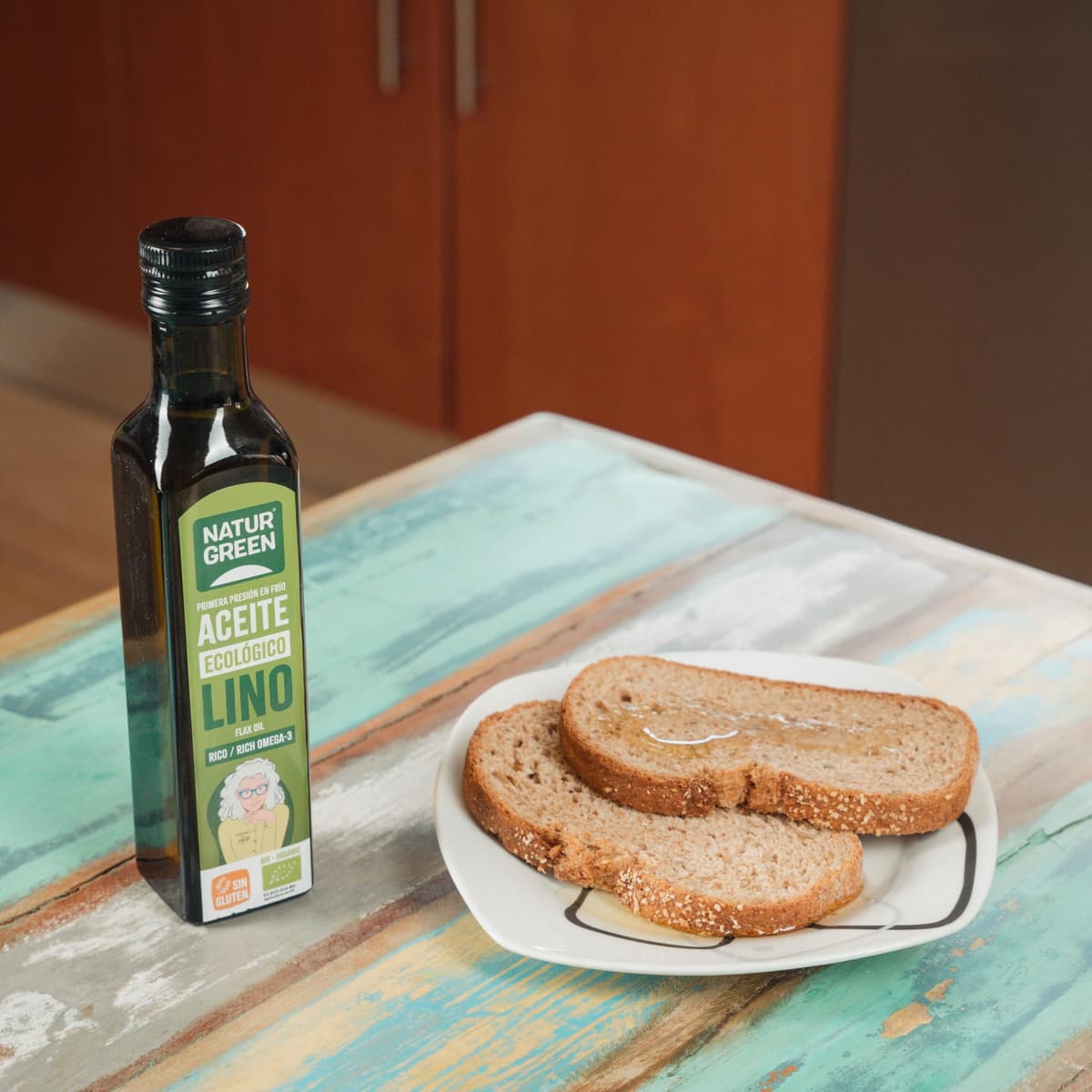 NaturGreen - Aceite Lino Bio, 100% Aceite de Semillas de Lino Ecológico, Rico en Omega-3, Primera Presión, 250 Mililitros, El embalaje puede variar — view 6