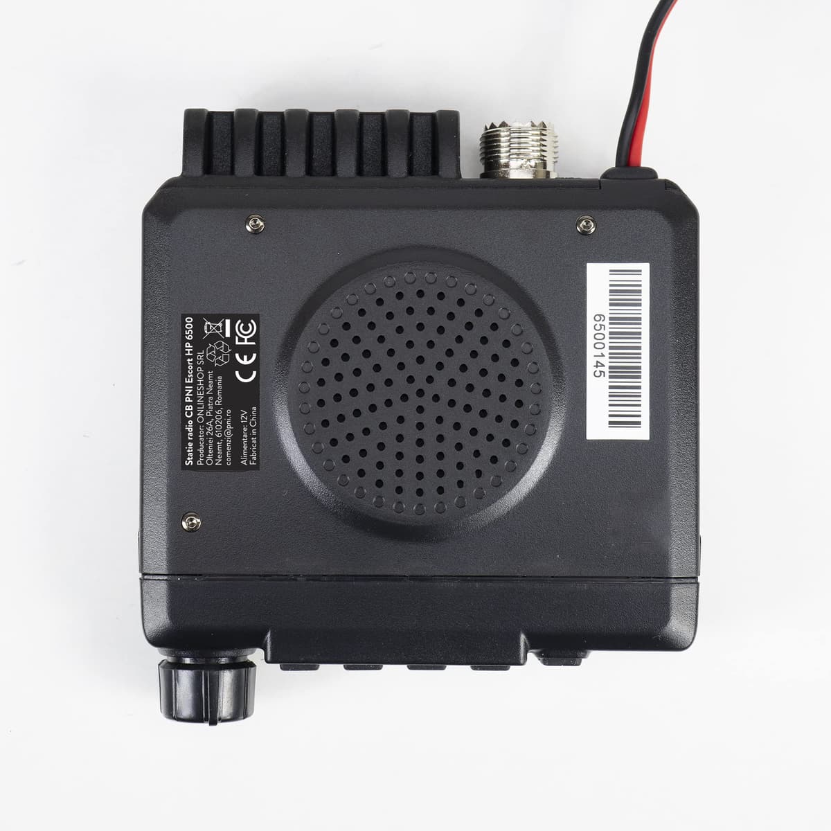 Radio CB PNI Escort HP 6500, Banda Ciudadana, multiestándar, 4W, 12V, ASQ, Ganancia RF, enchufe de mechero incluido, conmutador AM/FM solo para banda UE — view 4