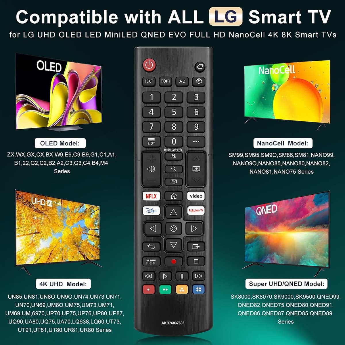 Universal Remote Control for All LG UHD EVO OLED QHD QNED NanoCell 4K 8K Smart TV Magic Remote Replacement AKB75855501 AN-MR20GA MR21-MR25 AKB75095308 AKB75675304 AKB76040302 2 Year Warranty Updated Version for LG TVs