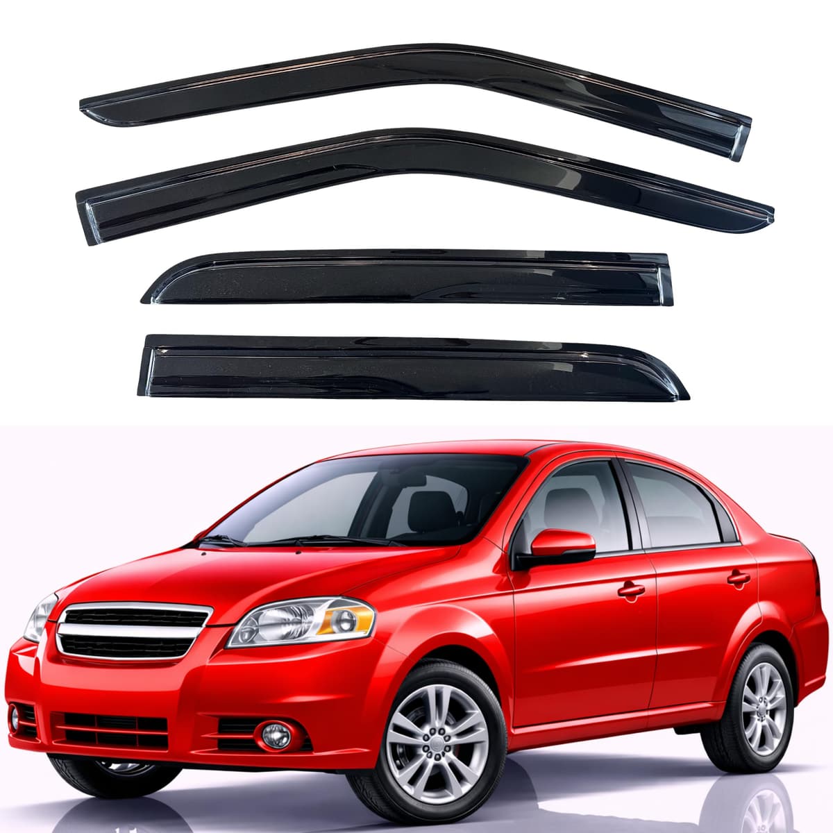 KPY Rain Guards Fit for 2006-2013 Lexus IS250 IS350, Out-Channel Window Visors Vent Wind Deflectors 4PC, Car Accessories for 06-13 Lexus is Series — view 144