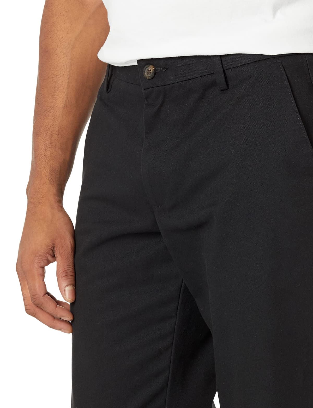 Amazon Essentials Men's Straight Fit Wrinkle-Resistant Flat-Front Casual Chino Trousers — view 3