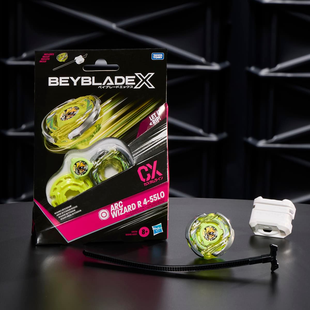 Beyblade X, Kit Inicial ARC Wizard R 4-55LO CX con Top y Lanzador — view 4