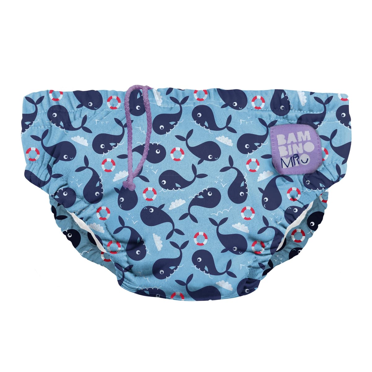 Bambino Mio Baby and Toddler Reusable Swim Nappy Pant, 2-3 Years, Whale Wharf, Boys and Girls — view 23