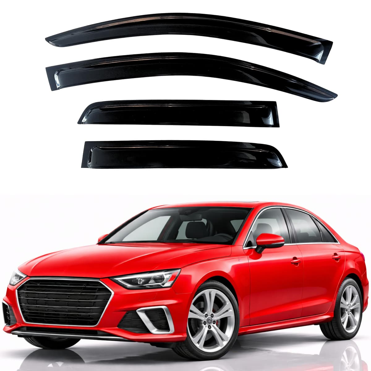 KPY Rain Guards Fit for 2006-2013 Lexus IS250 IS350, Out-Channel Window Visors Vent Wind Deflectors 4PC, Car Accessories for 06-13 Lexus is Series — view 26