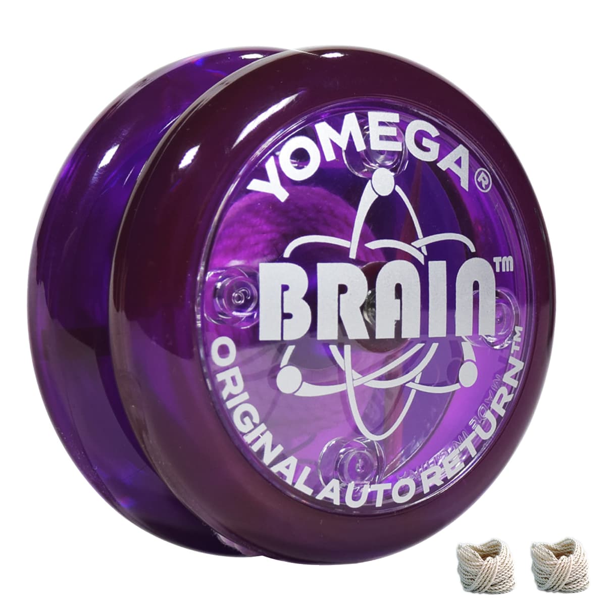 Yomega The Original Brain - Yoyó Profesional para niños y Principiantes, yoyó de Retorno automático Ideal para Trucos de Cuerda + 2 Cuerdas Extra