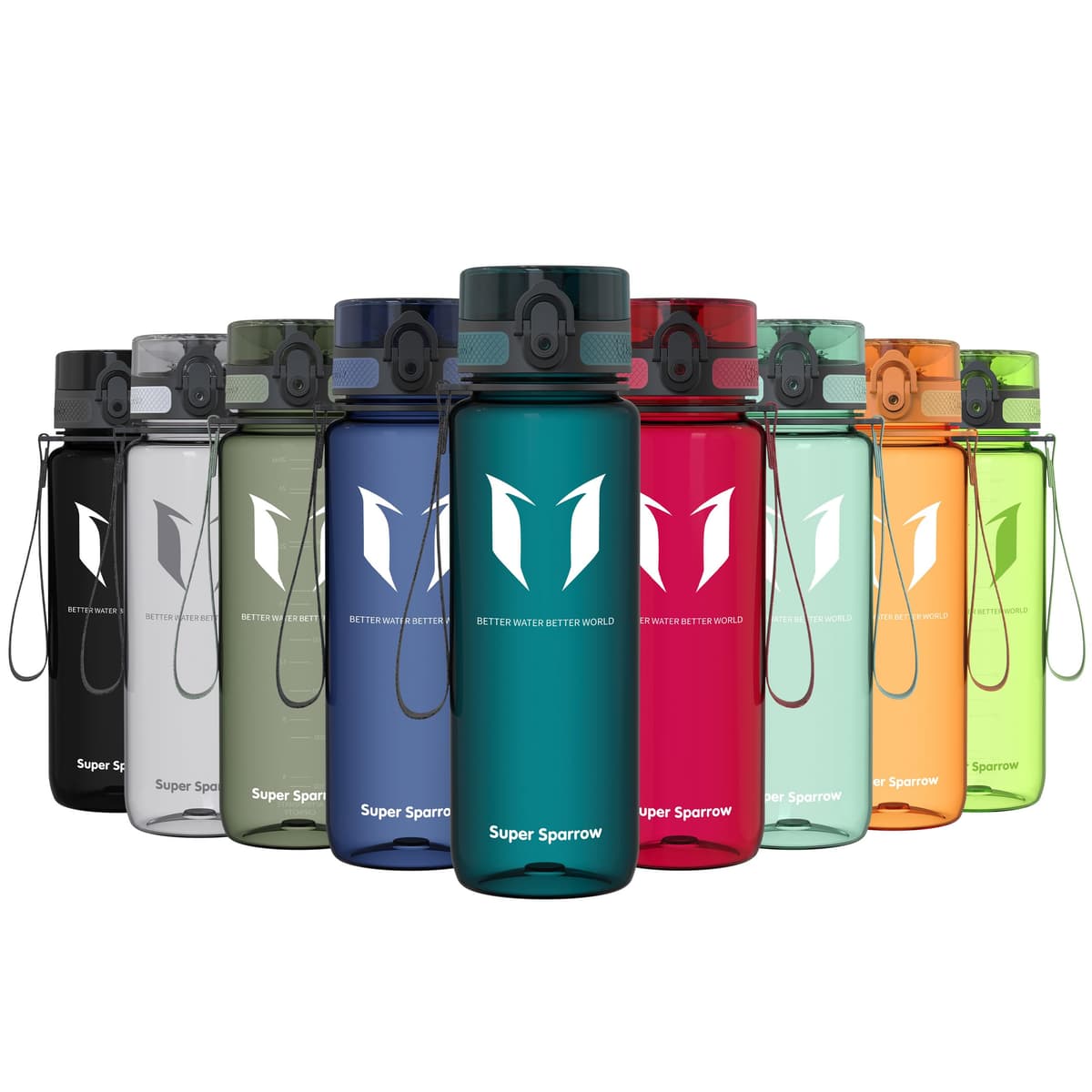 Super Sparrow Botella de Agua Deportiva -350ml & 500ml & 750ml & 1000ml - Sin BPA — view 91