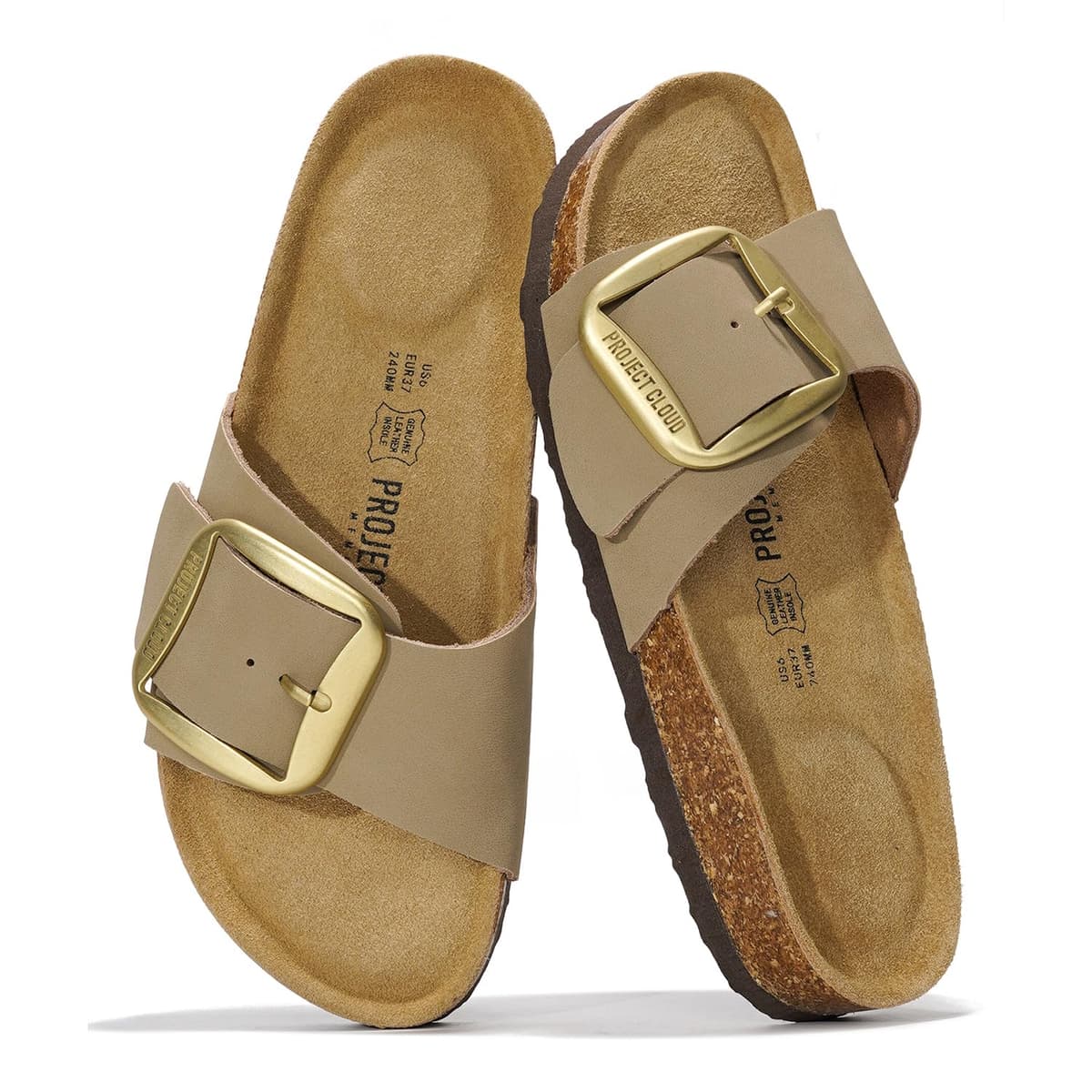 Project Cloud 100% Genuine Leather Sandals Women Dressy Beach Essentials Slides for Women Footwear - Lightweight with Memory Foam Insole Sandals for Women 2026 - Womens Slides — view 30