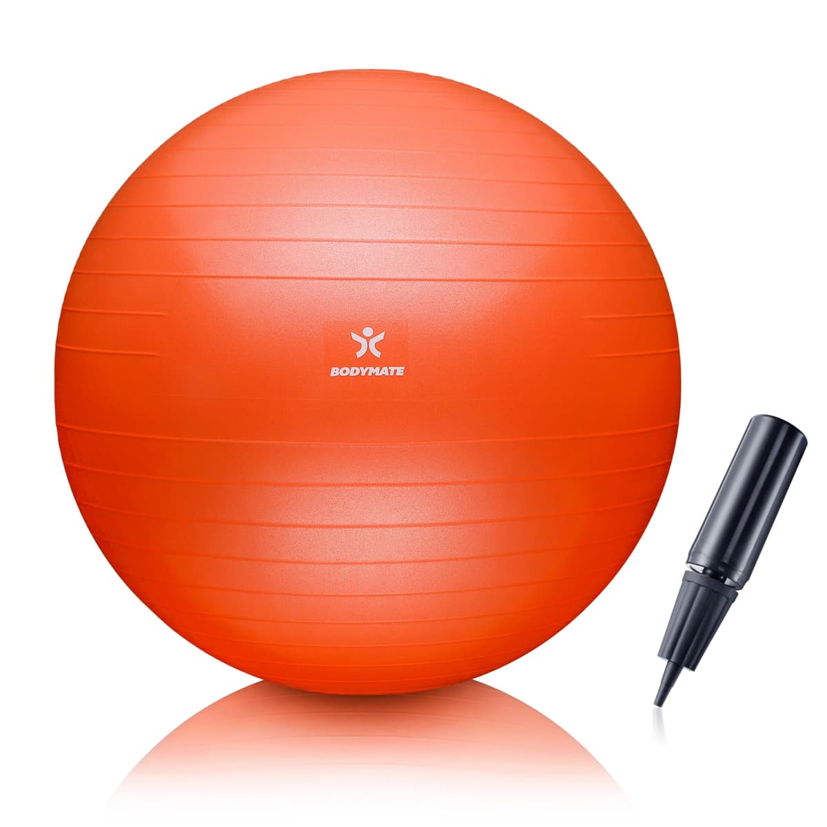 BODYMATE Pelota de Ejercicio para Fitnes con Sistema antirreventones | con bombín | Bola de Yoga Pilates y Ejercicio | Balón para Sentarse | Balon de Ejercicio para Fitness — view 14