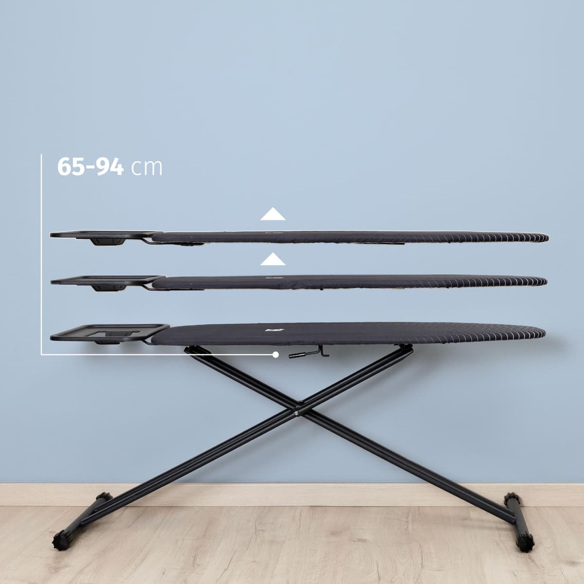 Di4 Tabla de Planchar Press Vivo, Superficie de Planchado 120x45cm, Altura Regulable, Plegable, Funda Resistente Algodón, Ergonómica, Soporte para Planchas y Centros de Planchado — view 4
