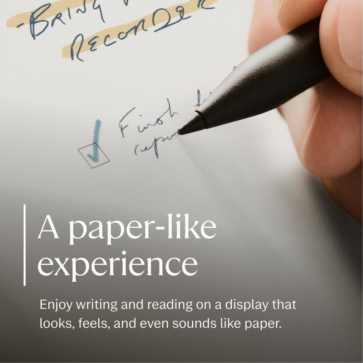 reMarkable Essentials Bundle Paper Pro Move | E-Ink Tablet - 7.3" Colour Display + Marker Plus Pen with Integrated Eraser — view 4