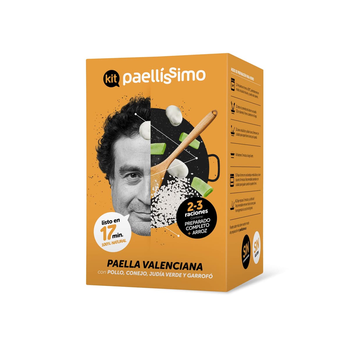 Paellissimo - Kit Preparado para Paella Valenciana, Receta Tradicional Artesana | Plato Precocinado Casero 100% Natural y Sin Gluten | 2-3 Personas | 1 Unidad — view 2