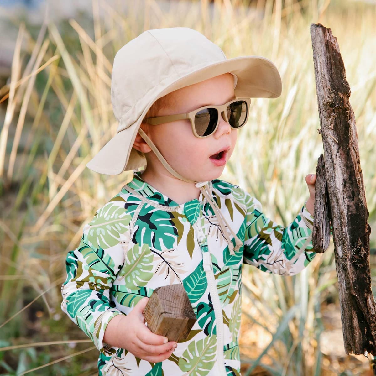 JAN & JUL Boys' Cotton Sun-Hat with 50+ UPF UV Protection for Kids — view 2