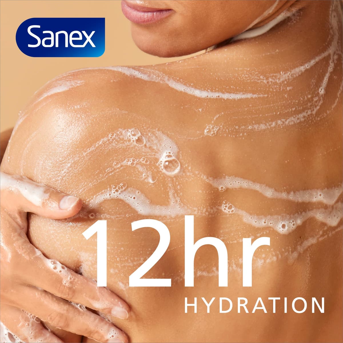 Sanex Expert Skin Health Hypoallergenic Shower Gel l 570ml, for Very Sensitive Skin, Sensitive Shower Gel, 12 Hour Hydration, Prebiotic & Postbiotic Complex, Dermatologically Tested, 0% Sulphates** — view 5