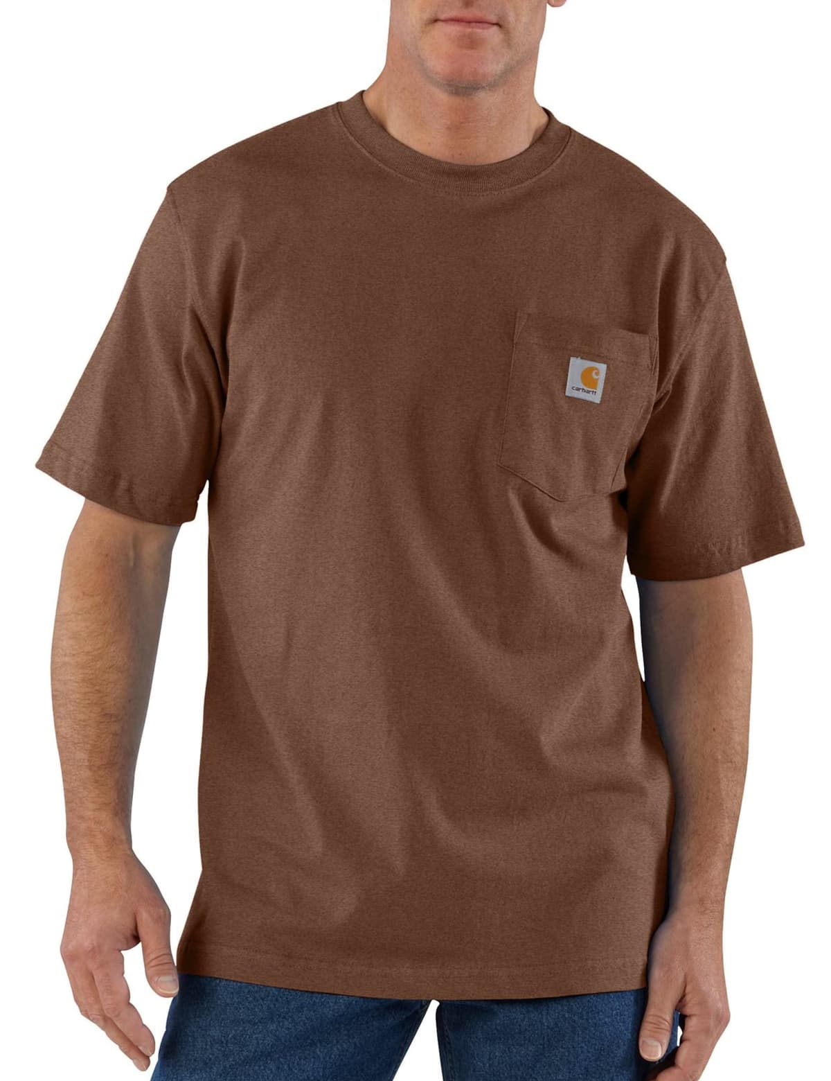 Carhartt Mens Loose Fit Heavyweight Short-Sleeve Pocket T-Shirt (Also Available in Big & Tall) CloseoutWork Utility T-Shirt — view 19