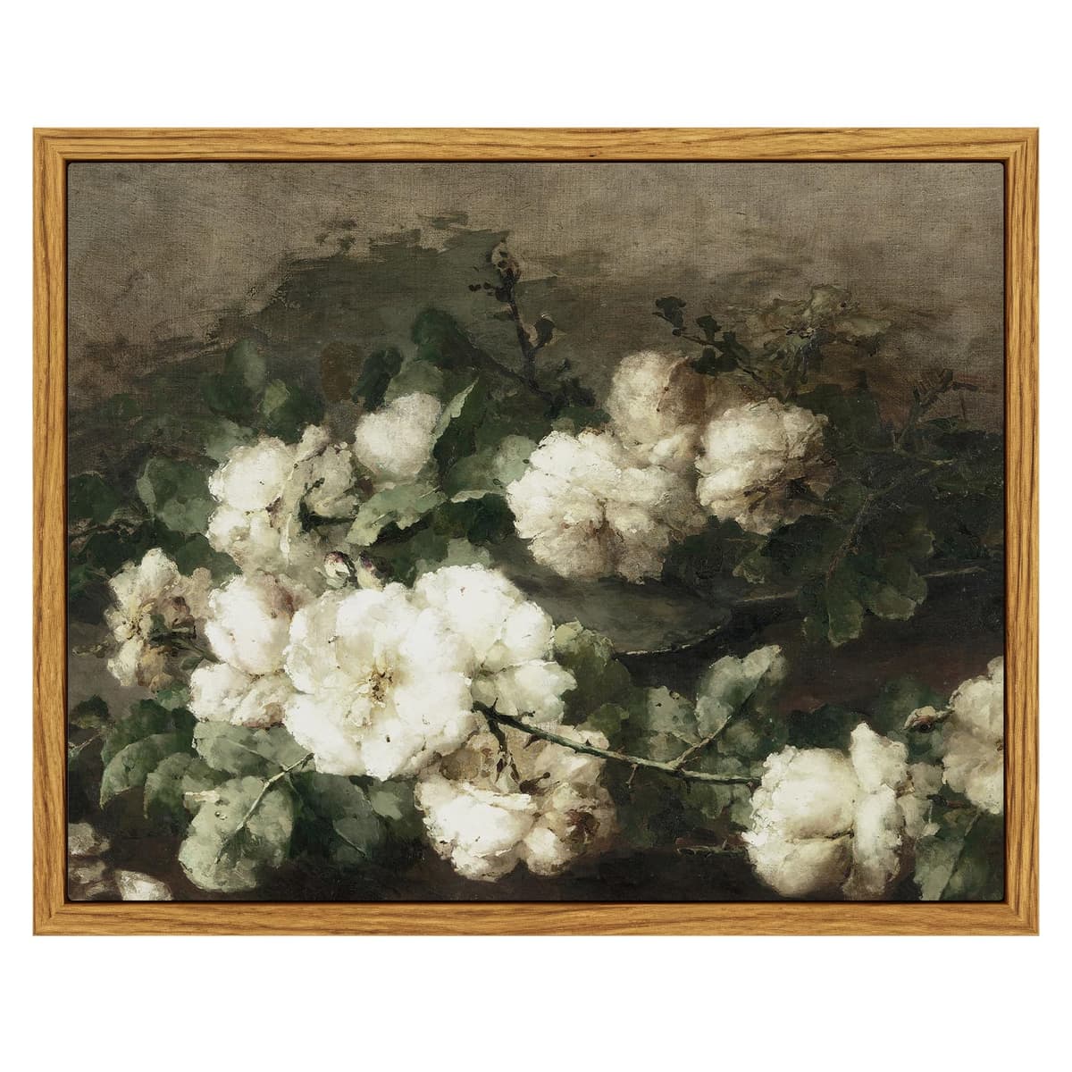 InSimSea Framed Canvas Wall Art, Meadow with Flowers Painting, Landscape for Living Room, Bedroom, Home, Bathroom Decor, 8x10 — view 170