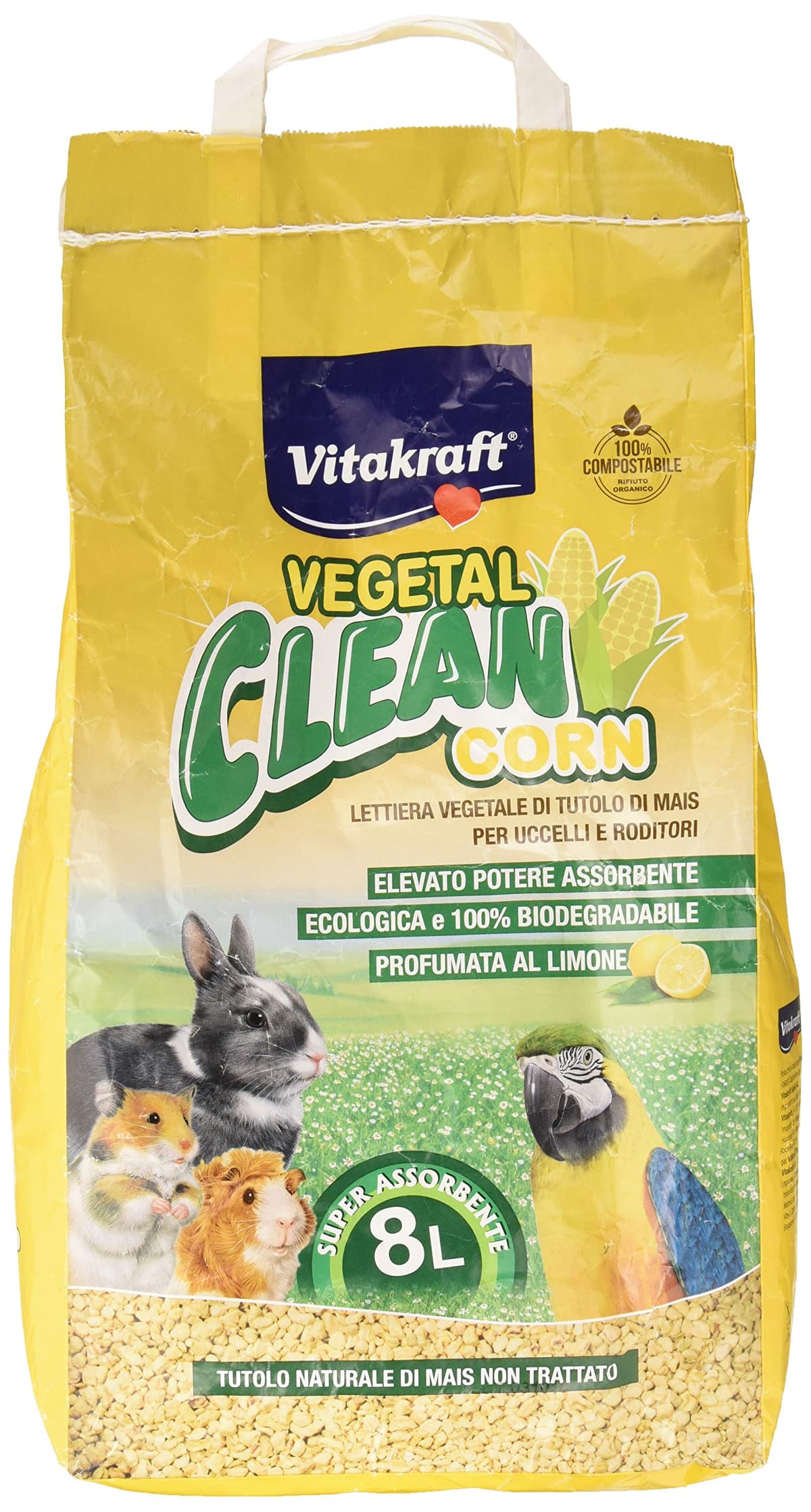 Vitakraft Vegetal Clean Papel, lecho Sanitario higiénico de Papel prensado para Animales pequeños, Conejos, cobayas, Gatos, Control de olores y Gran absorción, hipoalergénico, Biodegradable (1x 25L) — view 5
